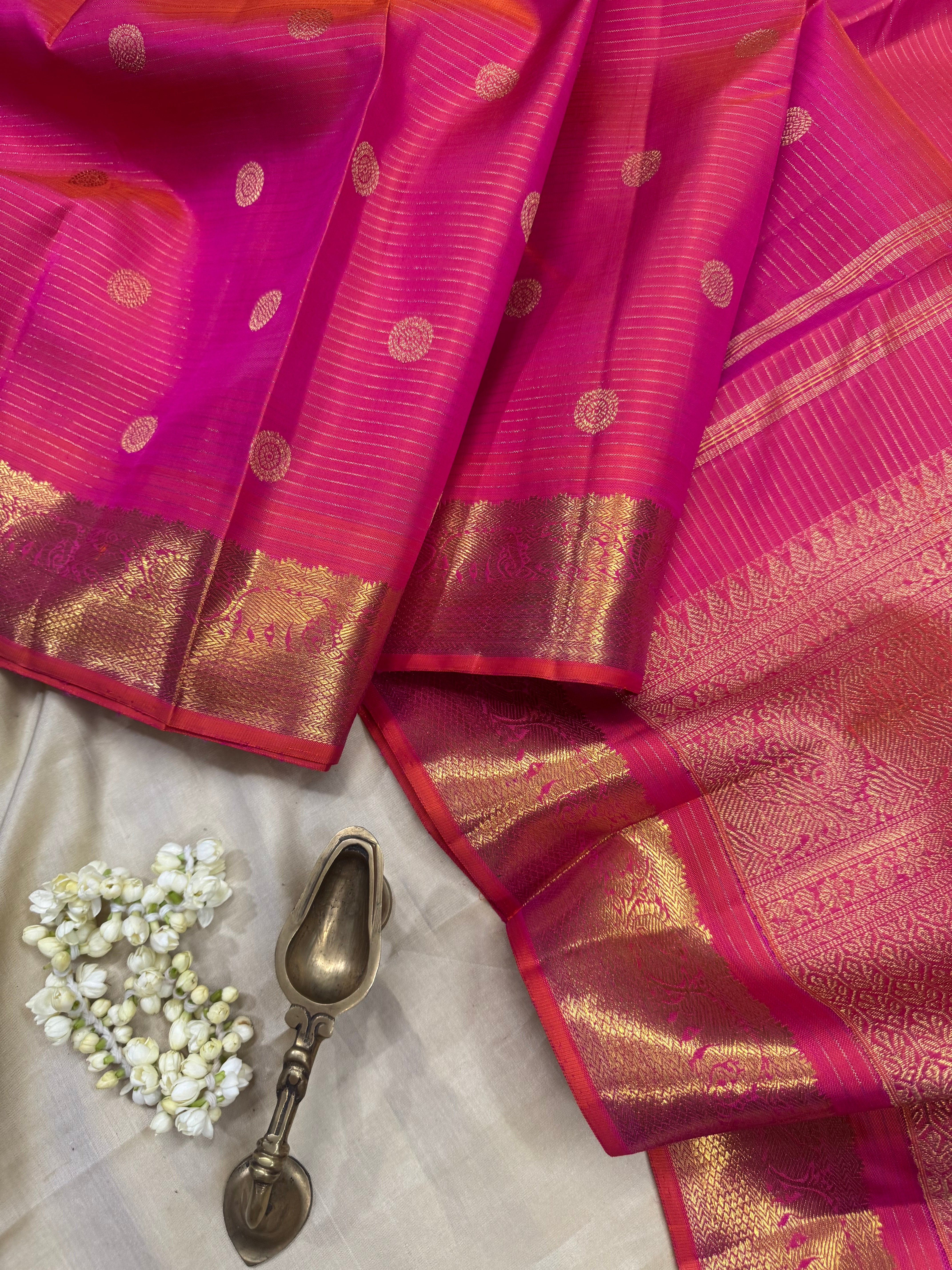 Kanagambaram thanthi Kambi / kanjipuram silk
