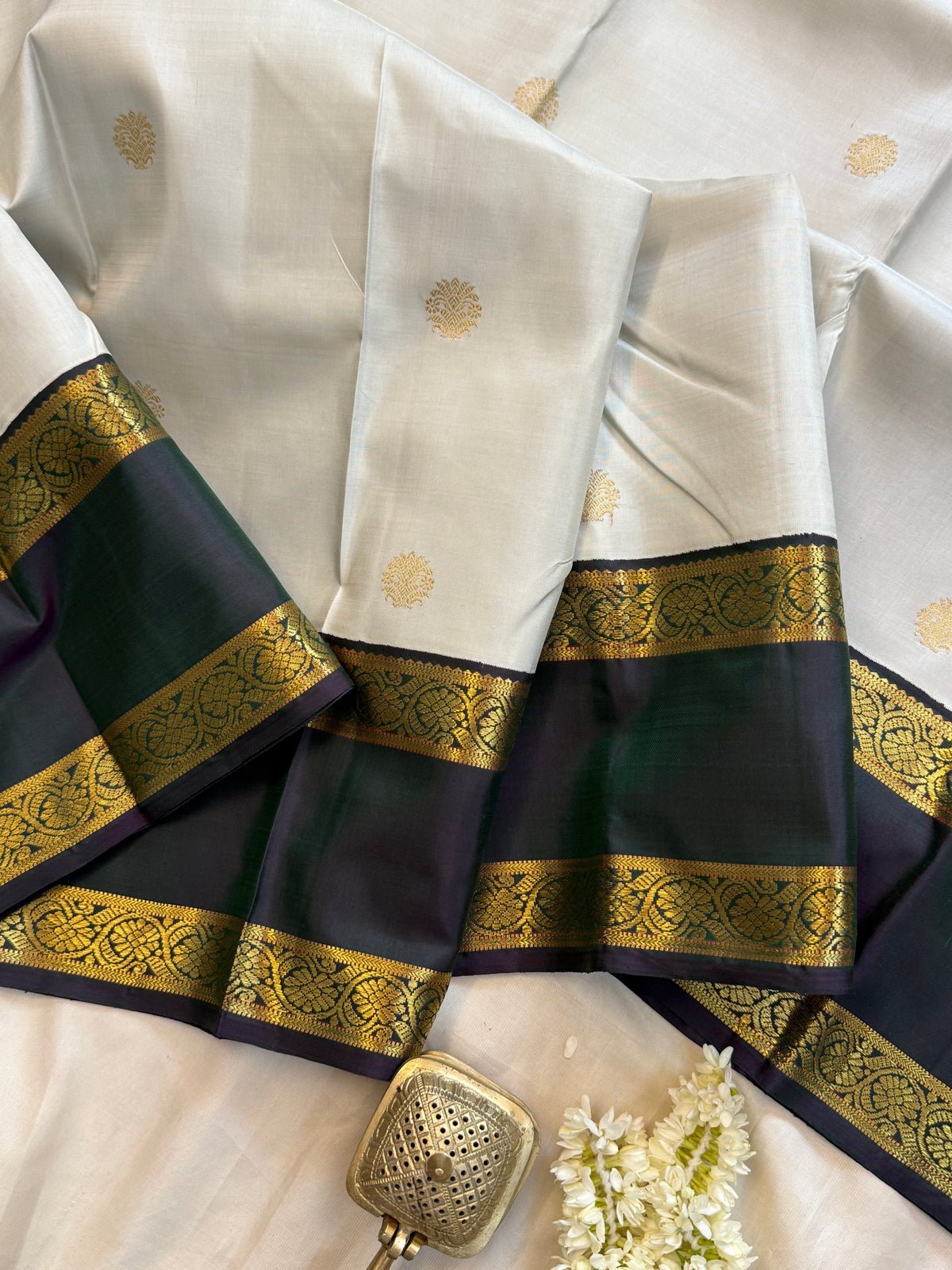 Eeyam retta pet. / pure Kanjipuram silk clsa 5045
