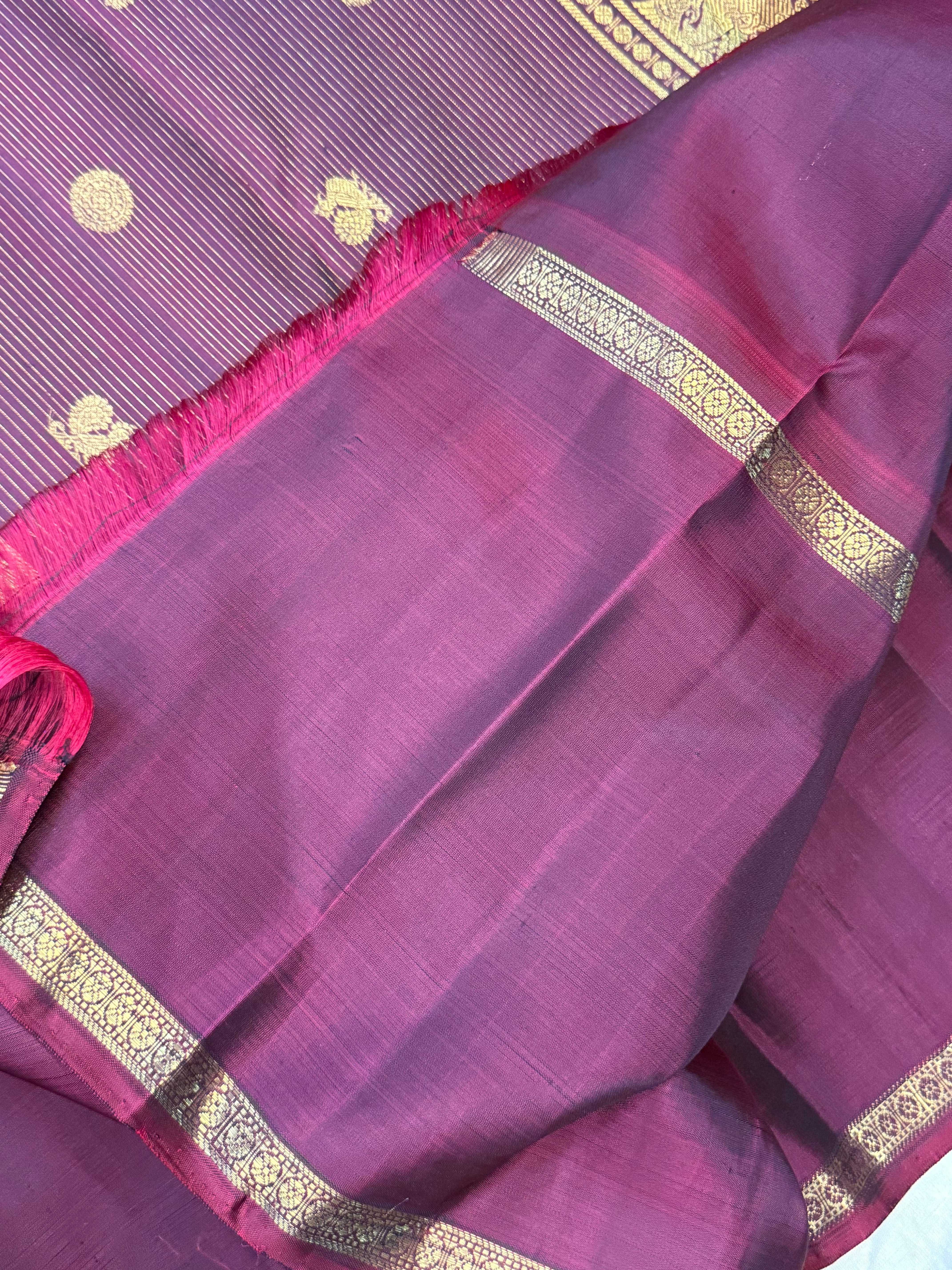Black Zari moobagam  / Kanjipuram silk