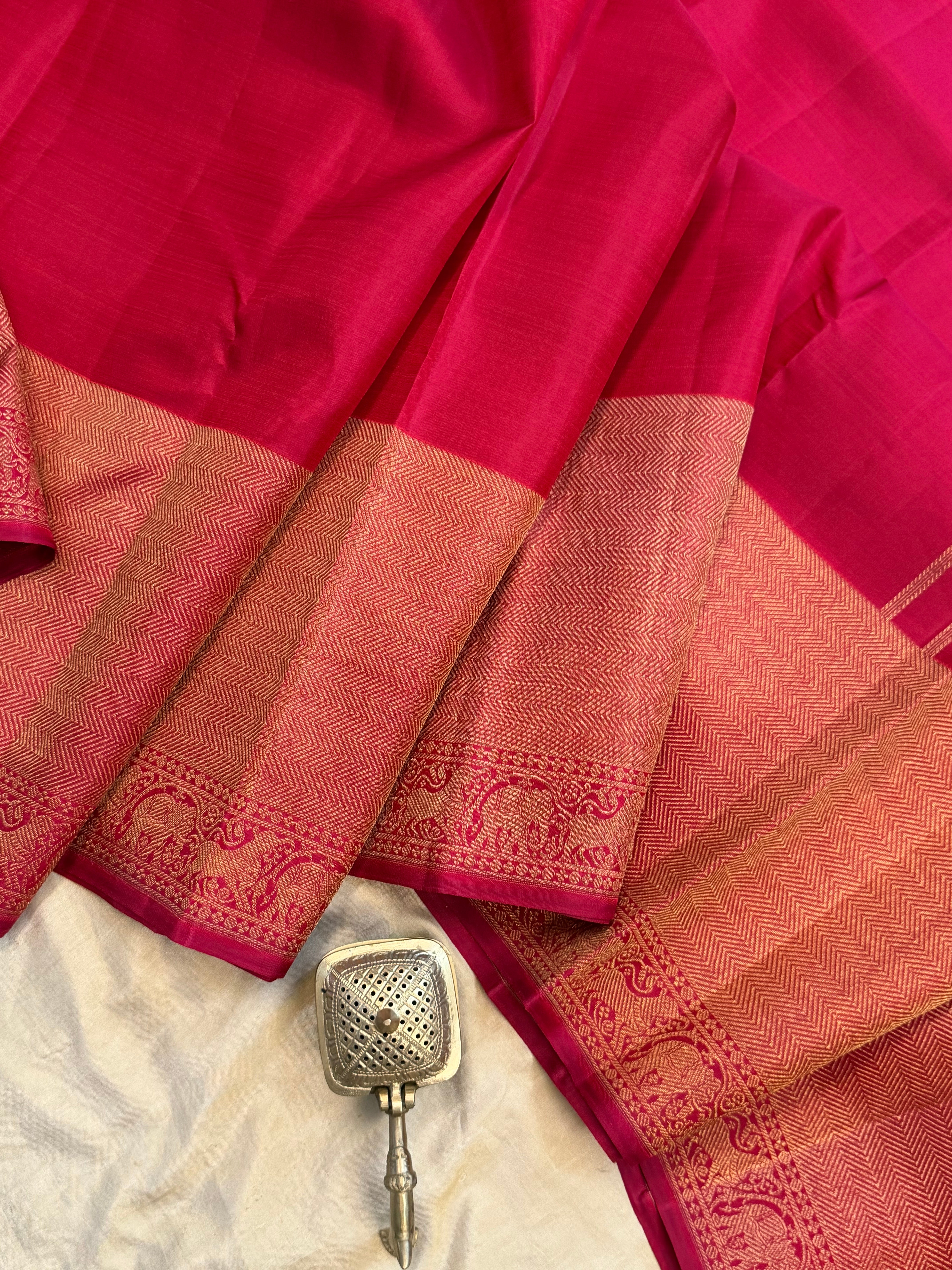 Moha : Araku morning evening   pure Zari Kanjipuram silk