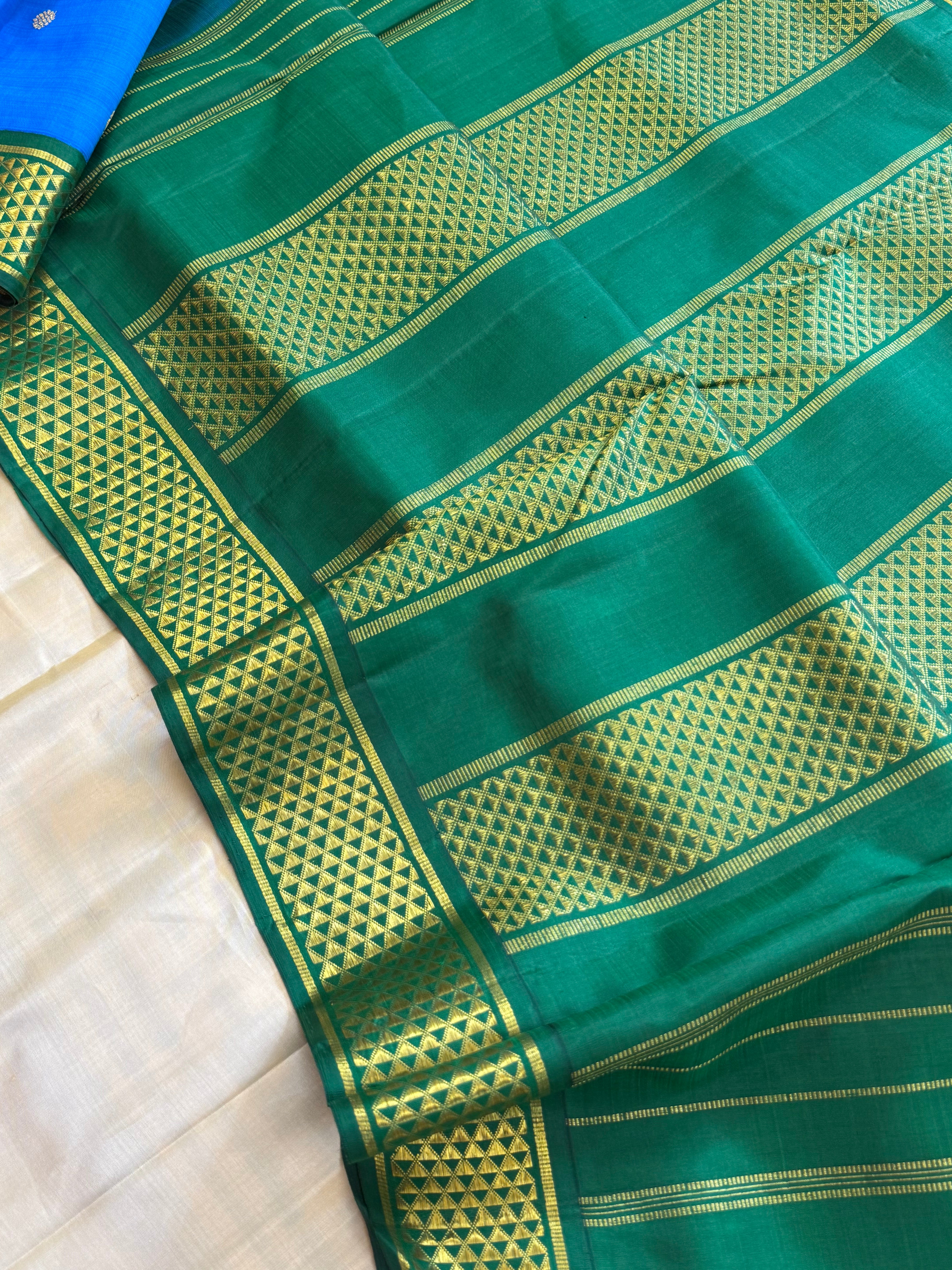 10 YARDS KORVAI / KANJIPURAM SILK SAREE CLSA 7704