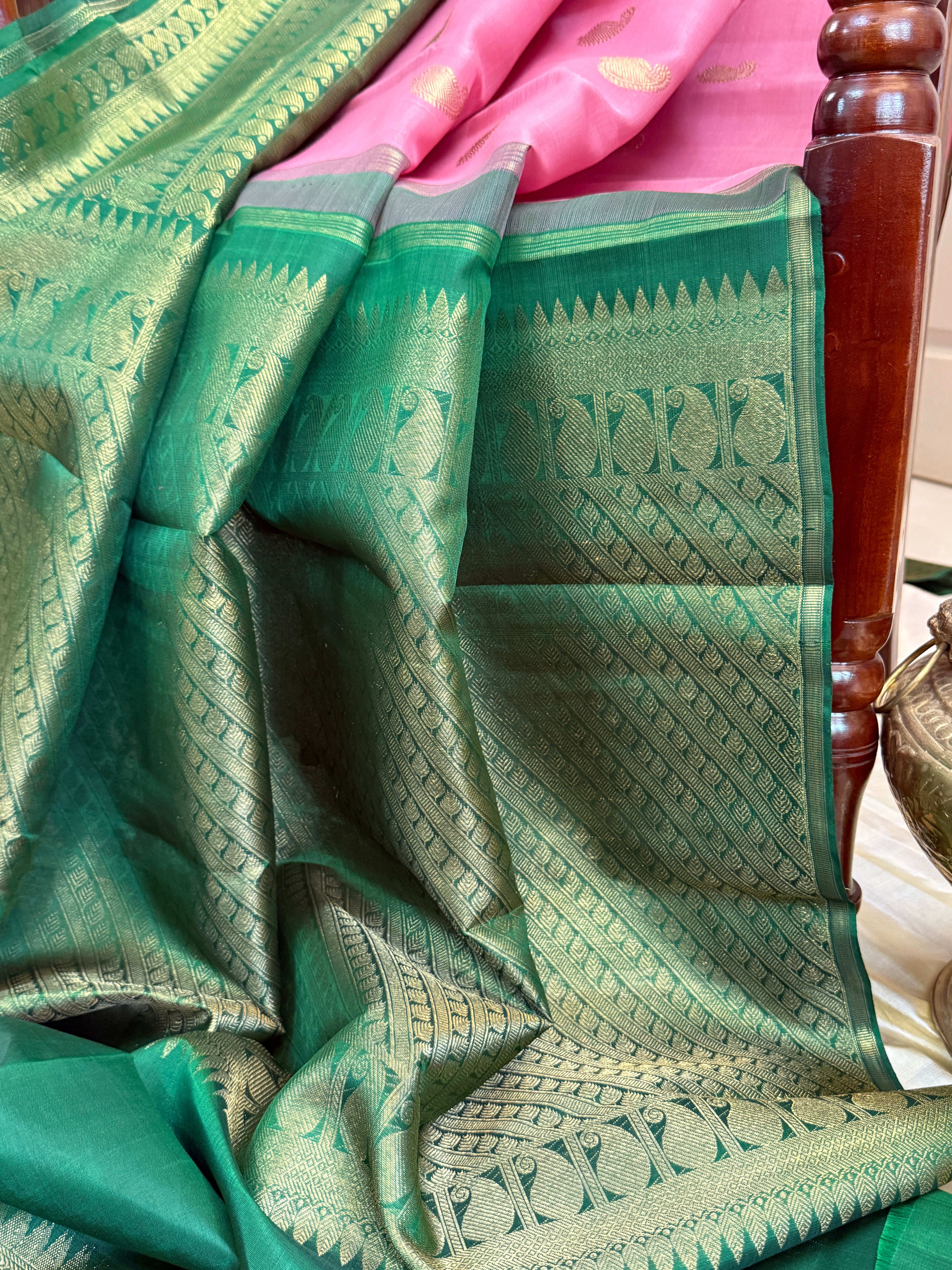 Organza silk saree / clsa 10683