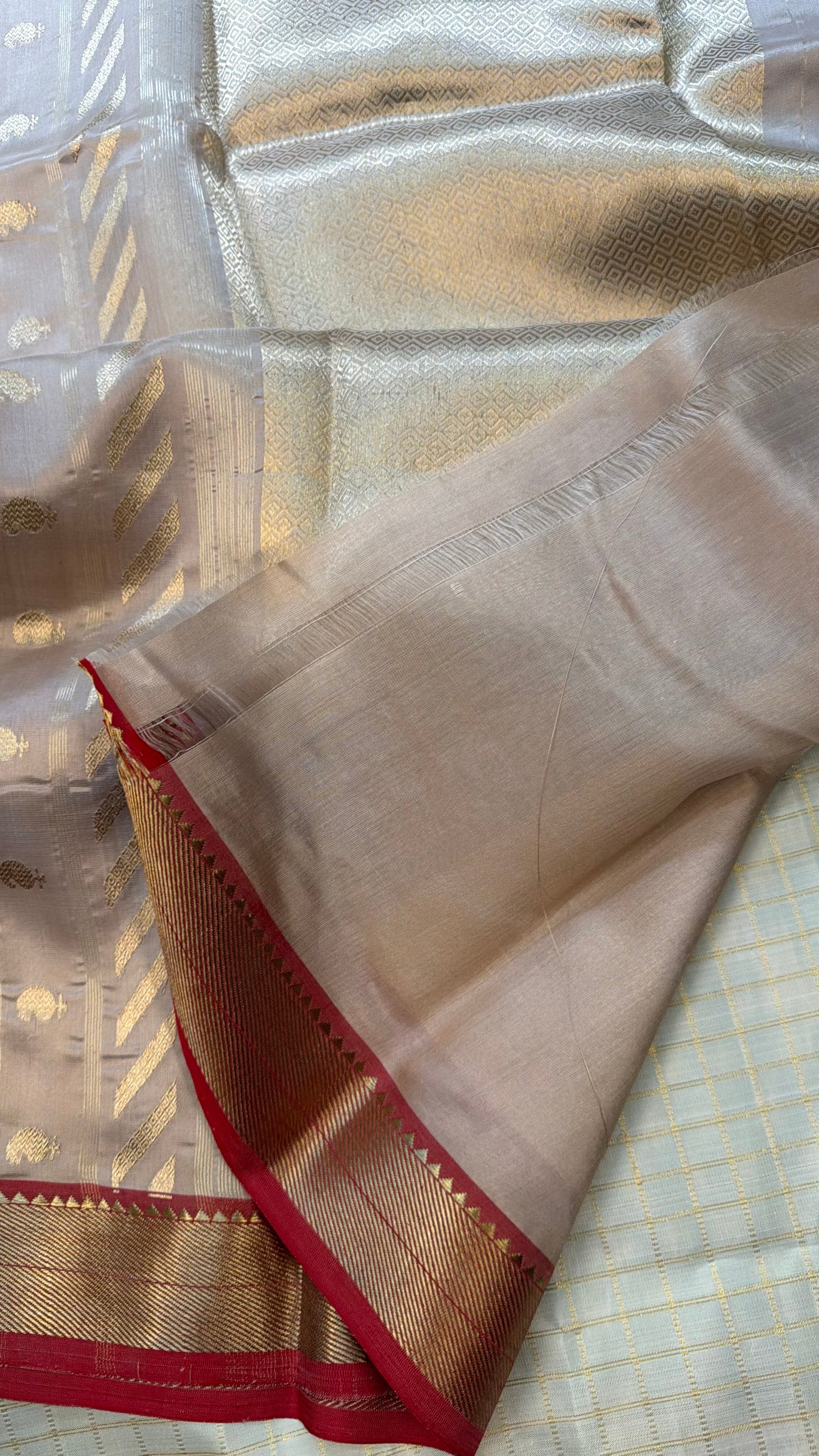 Revival ektara Butta Chanderi silk