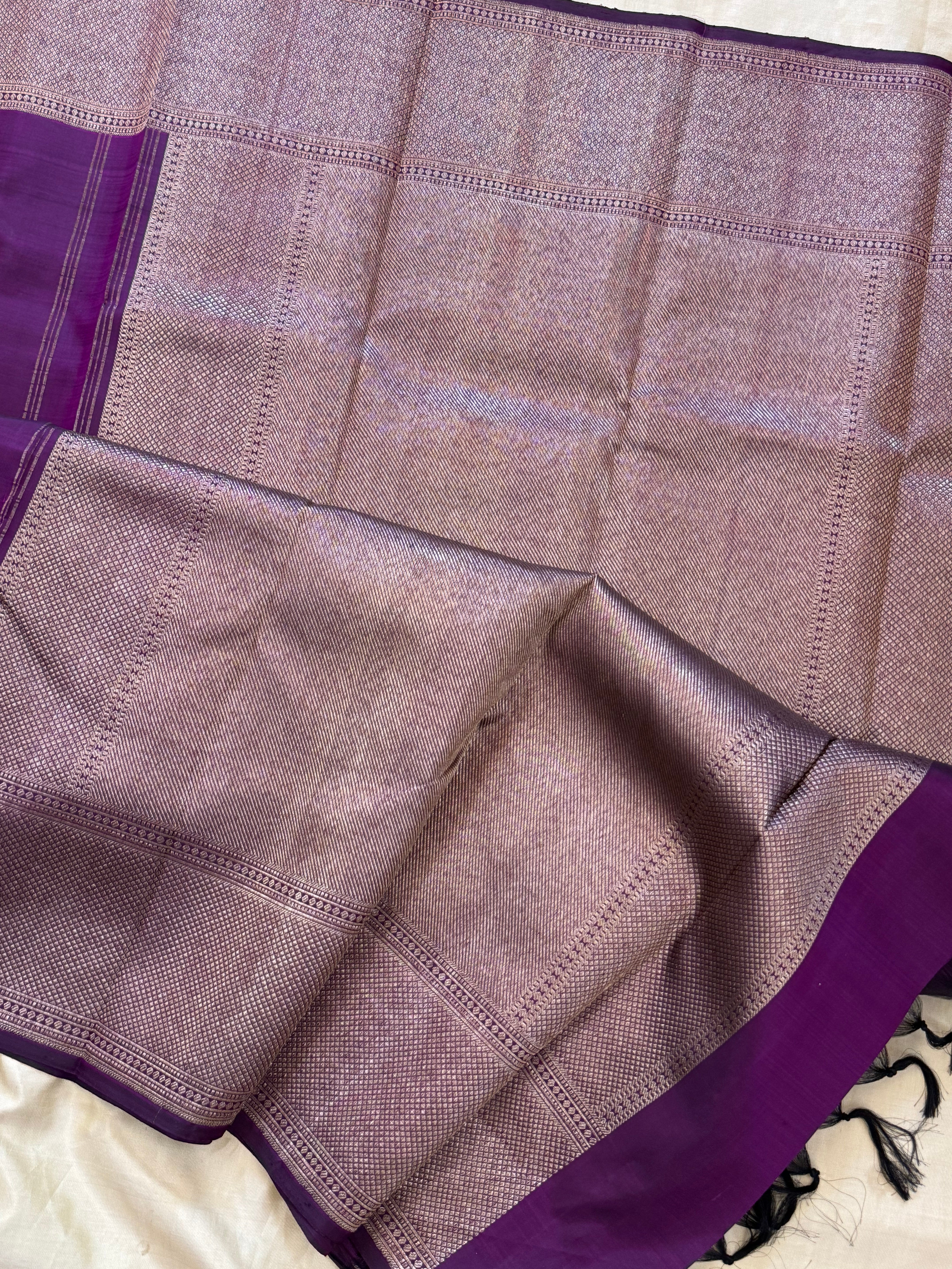 Purple colour body / Arani Silk Saree CLSA8487