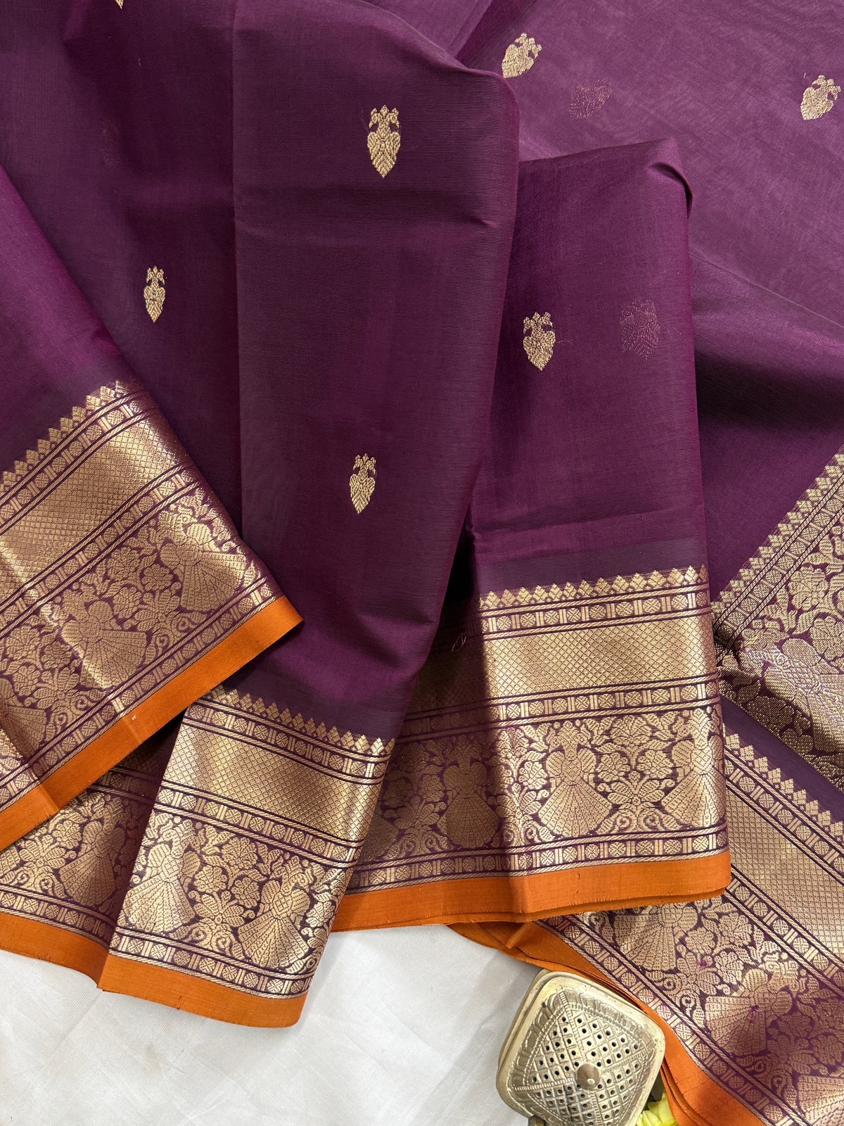 Paaku iruthalaipakshi butta/ Silk Cotton Saree CLSA11514