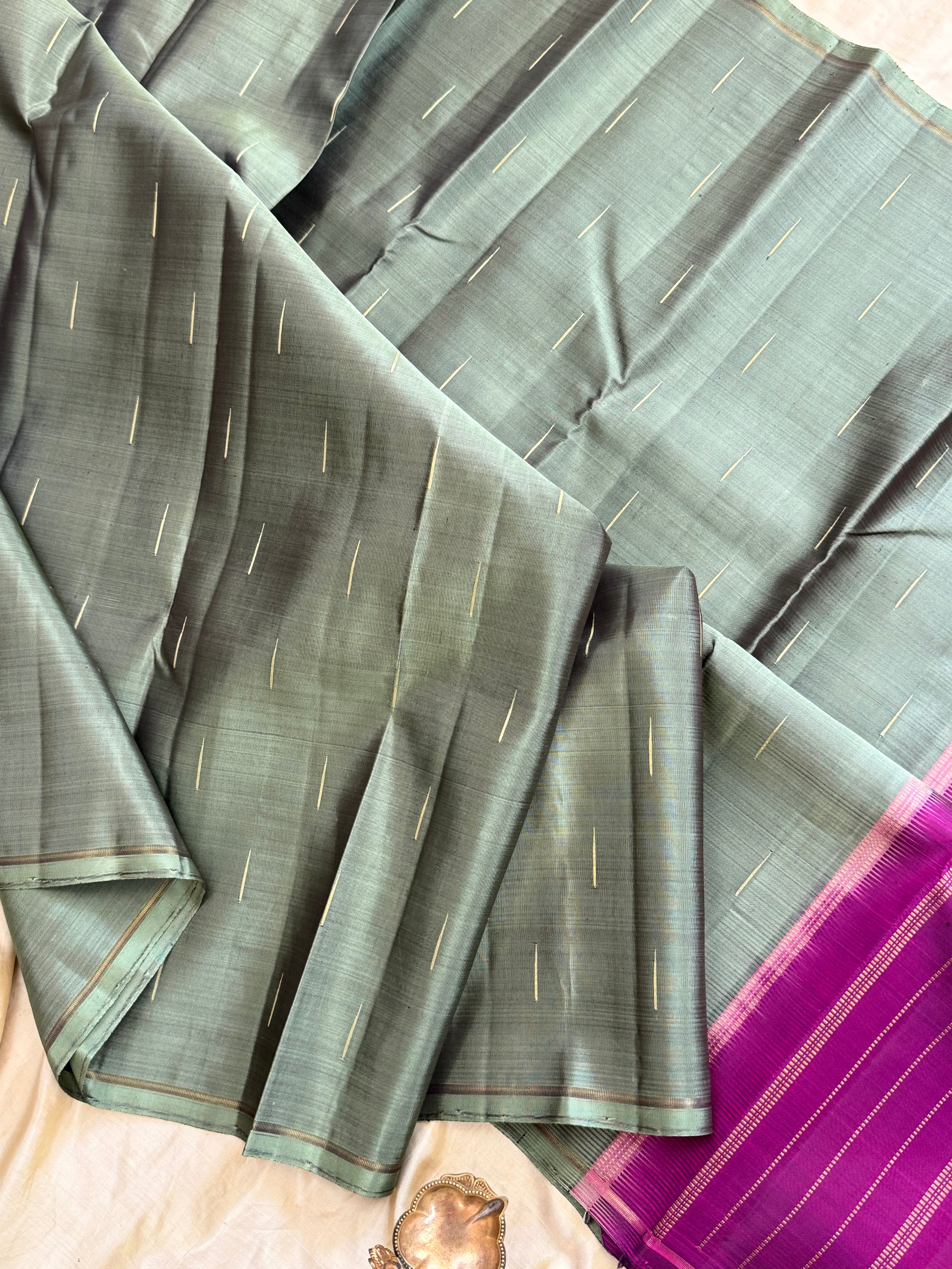 RAINDROPS/KANJIPURAM SILK SAREE CLSA 10745