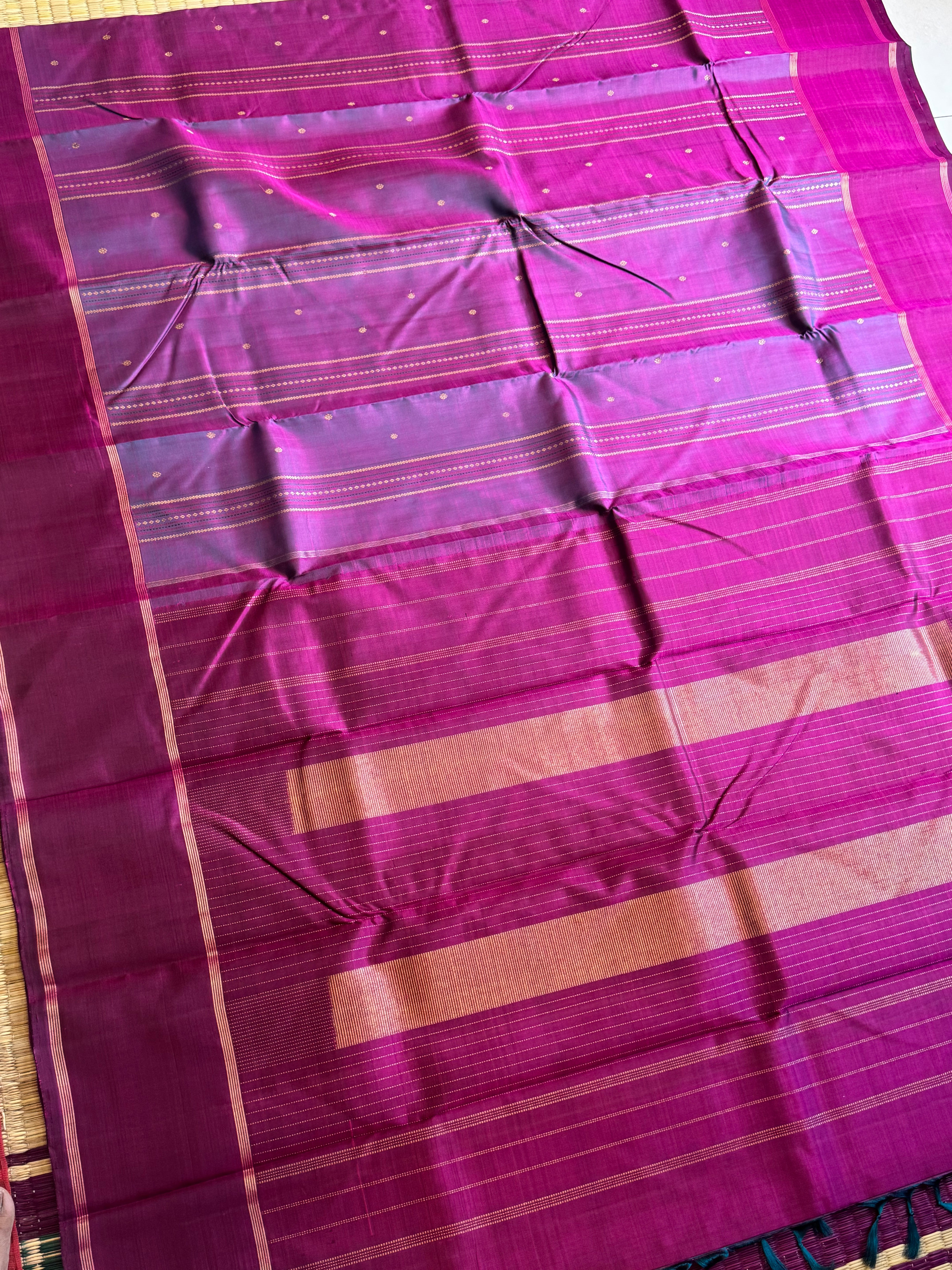 Shot purple veldhari   - clearance sale / kanjipuram silk