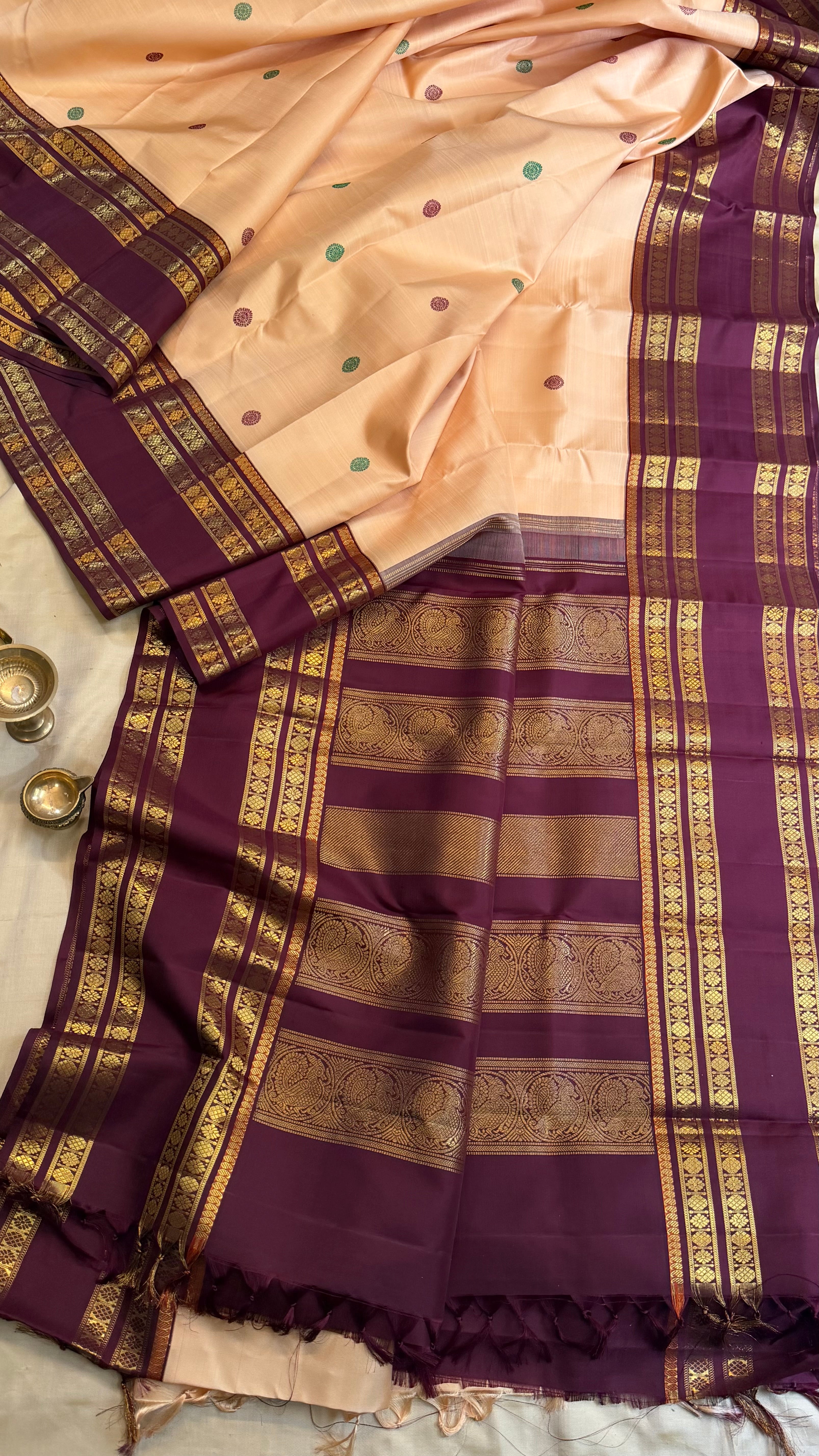 Vintage revival Korvai  master weaver / Kanjipuram silk