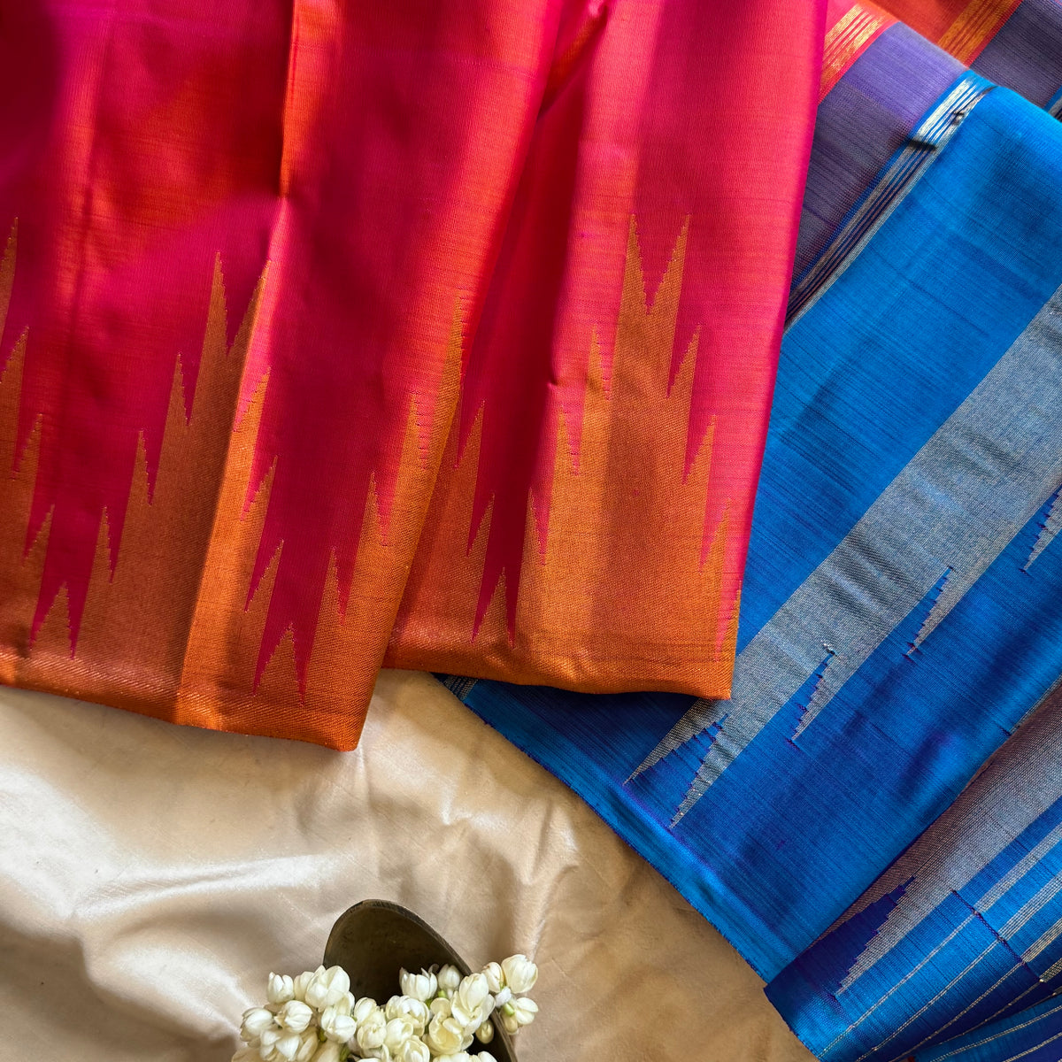 Peach thazhamboo rekku / 8 kol kanjipuram – chithraloomsbyCK