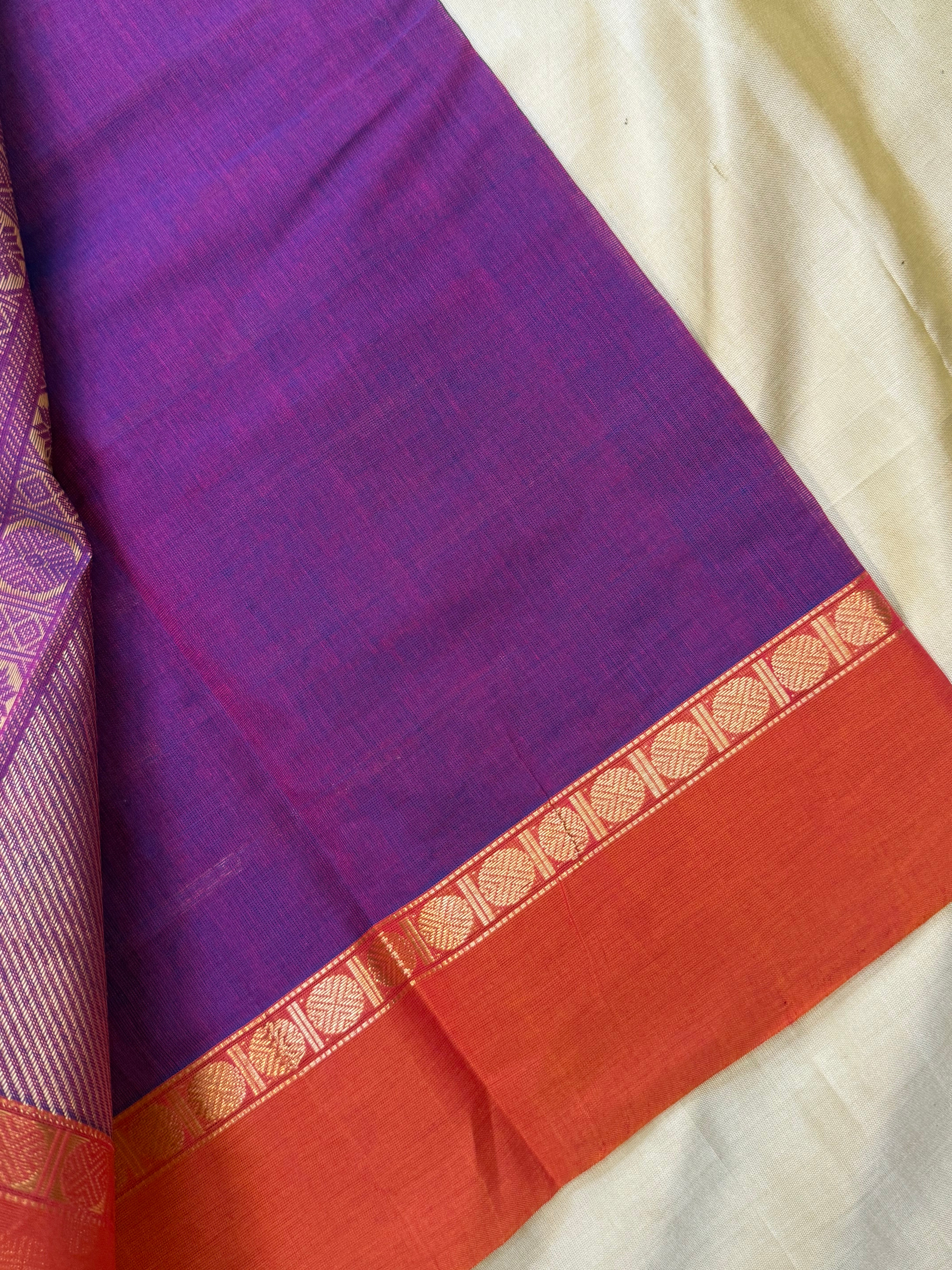 Purple veldhari / Kanchi Cotton