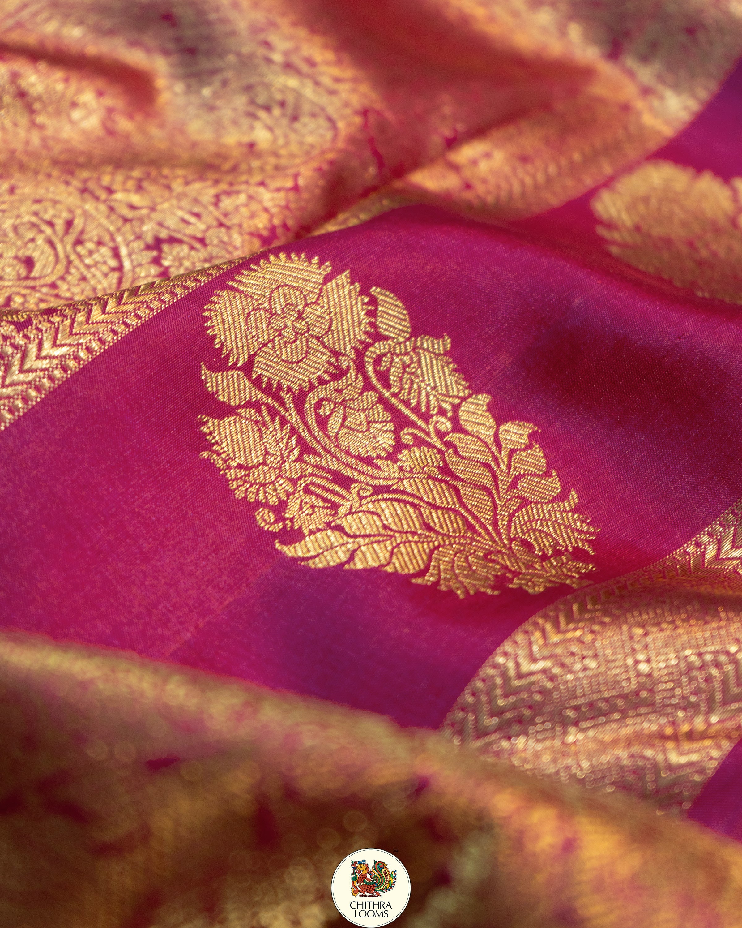 Brocade Lehariya : Bridal Kanjipuram silk