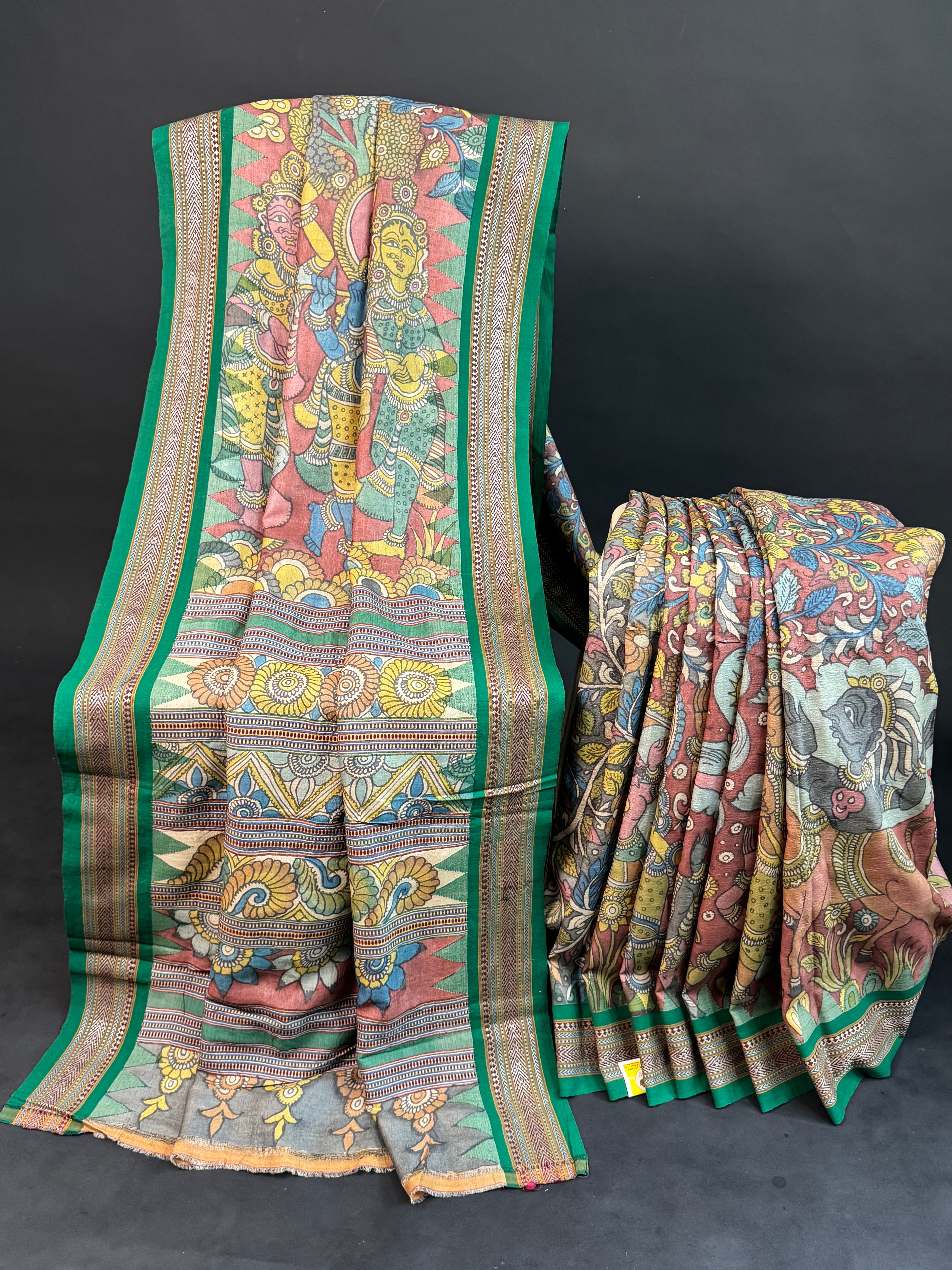 Pen kalamkari Vidharba Tussar