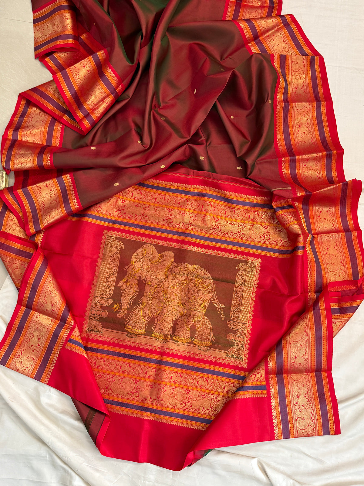 special edition- unique pallu and pure silk sarees clsa 12582