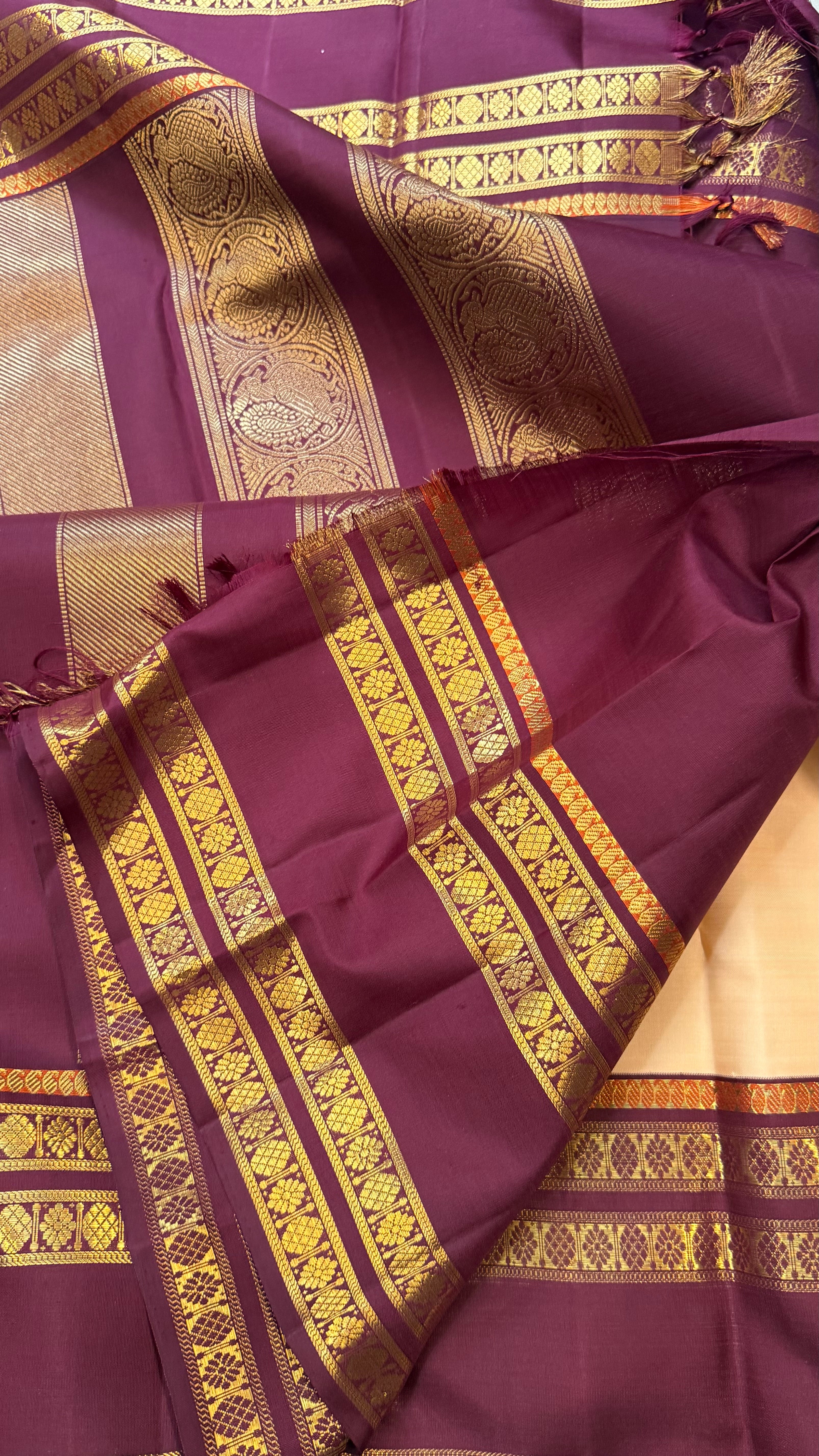 Vintage revival Korvai  master weaver / Kanjipuram silk