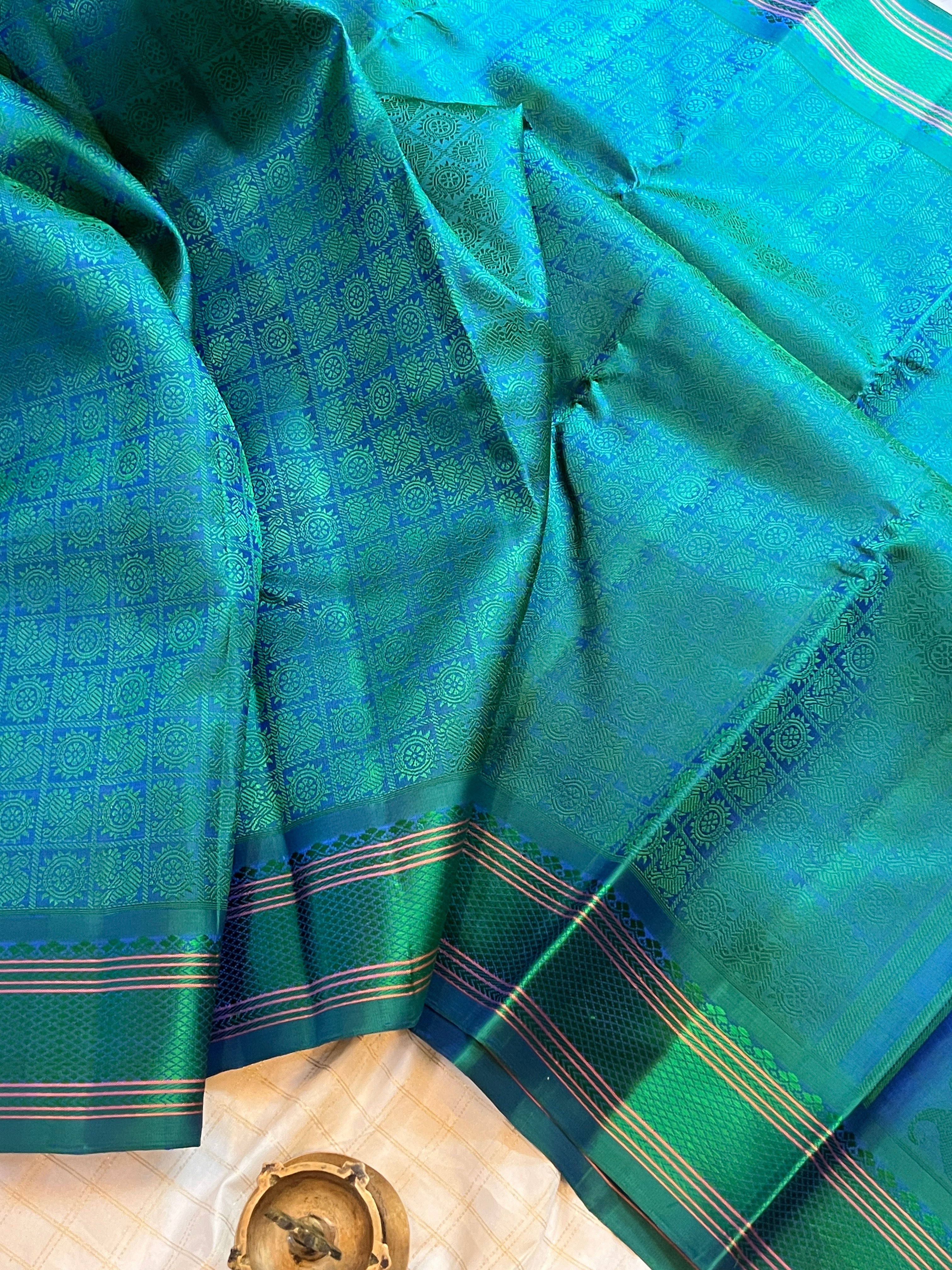1000 butta Thread work / Kanjipuram silk CLSA9870