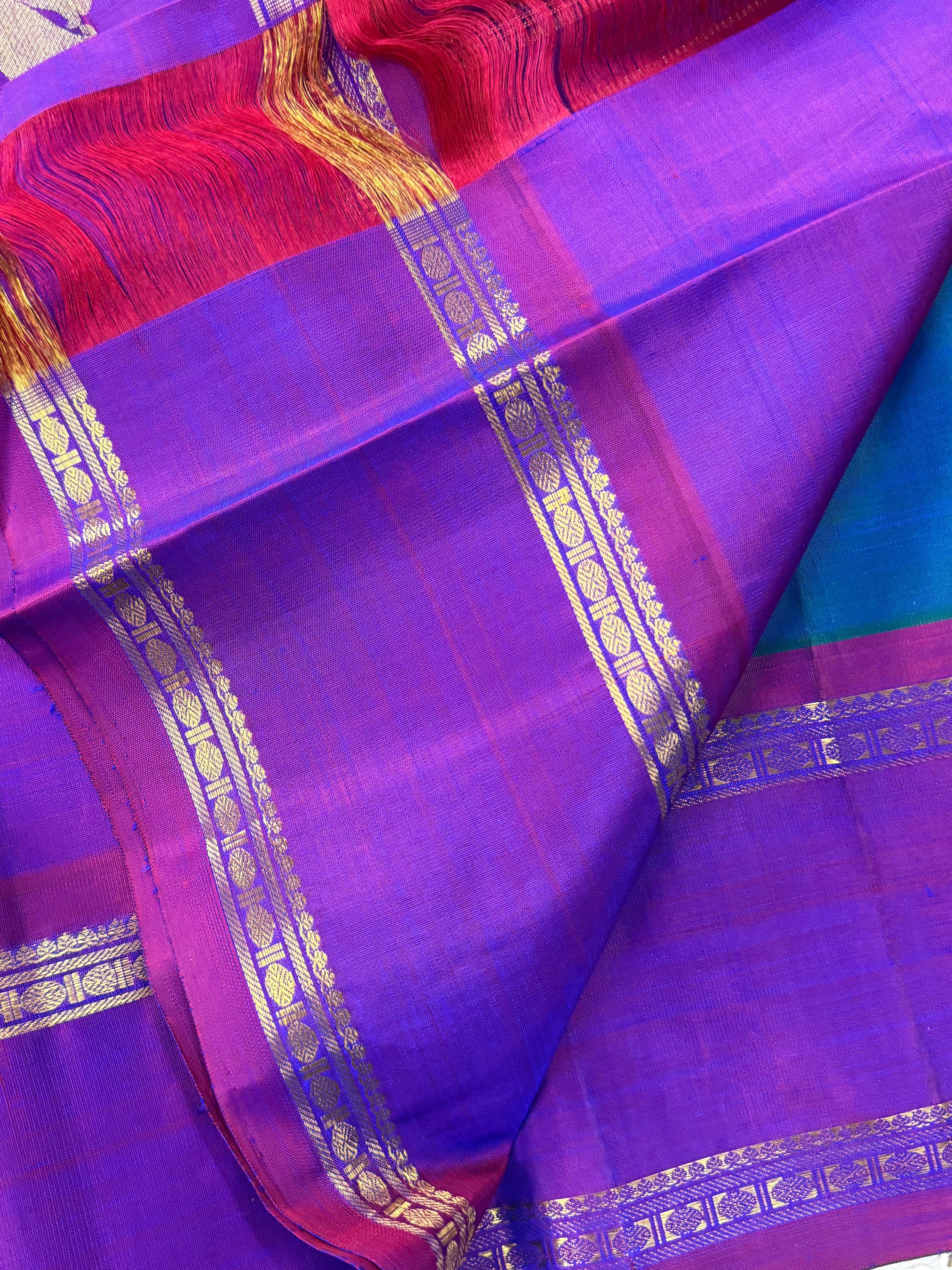 MAYIKAZHUTHU RETTAPET/KANJIPURAM SILK SAREE