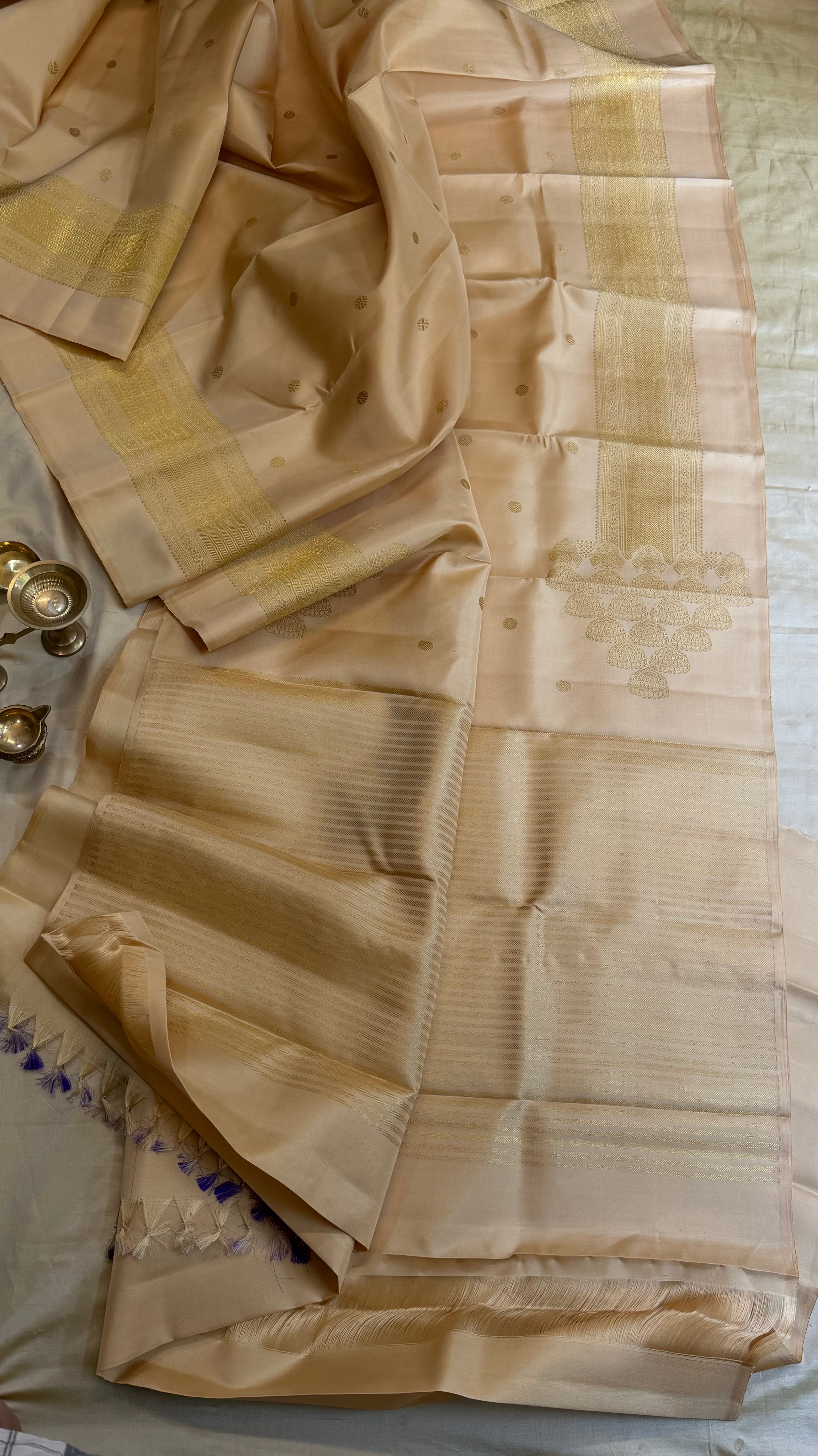 Odiyanam border jhimki palla  master weaver / Kanjipuram silk