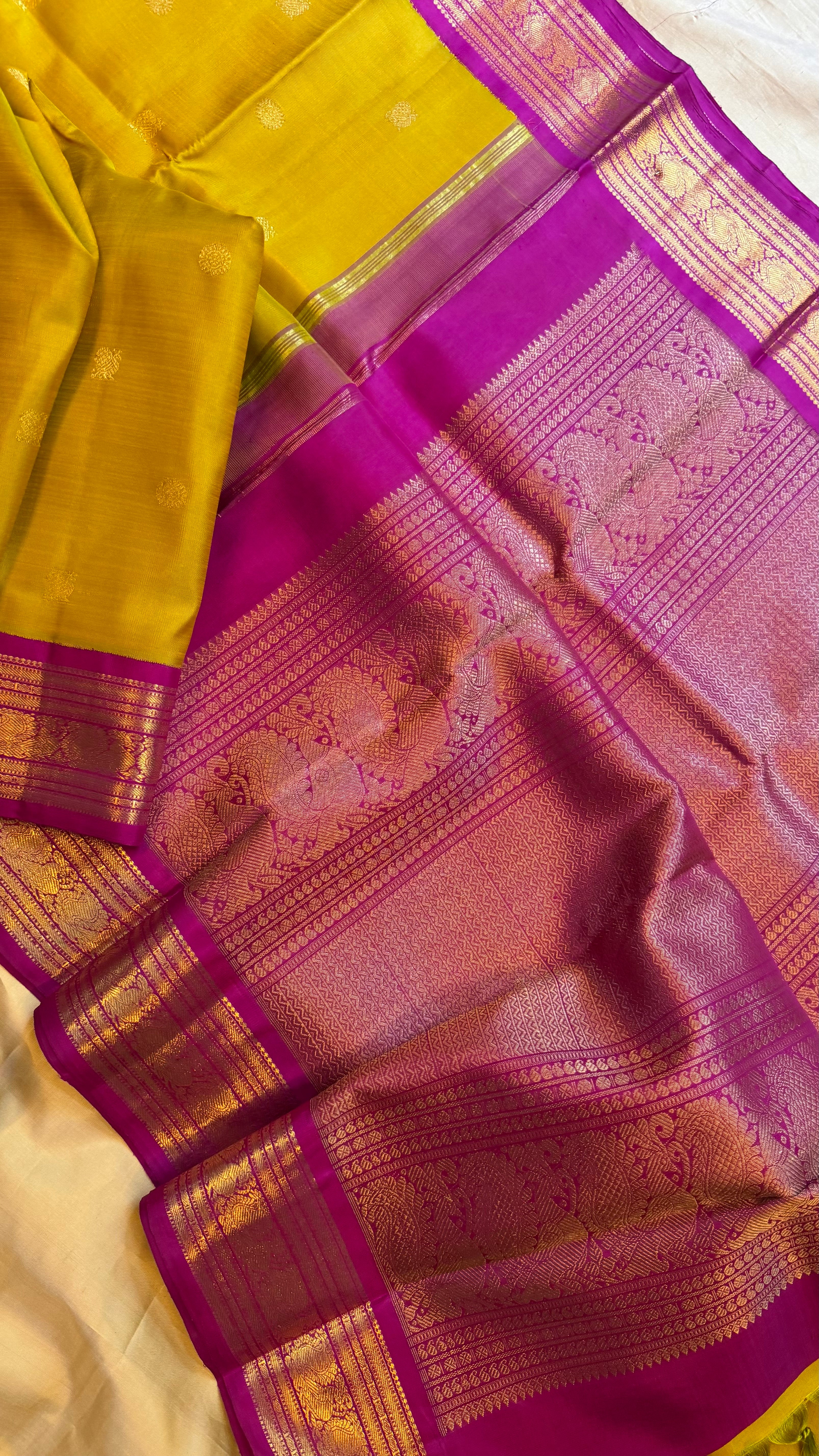 Sampanga Korvai /Kanjipuram silk