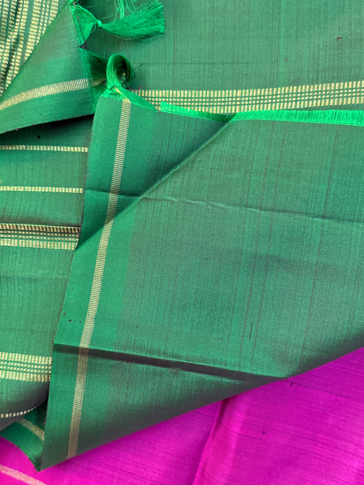 Majenta raindrops pure Zari/ kanjipuram silk saree clsa 990