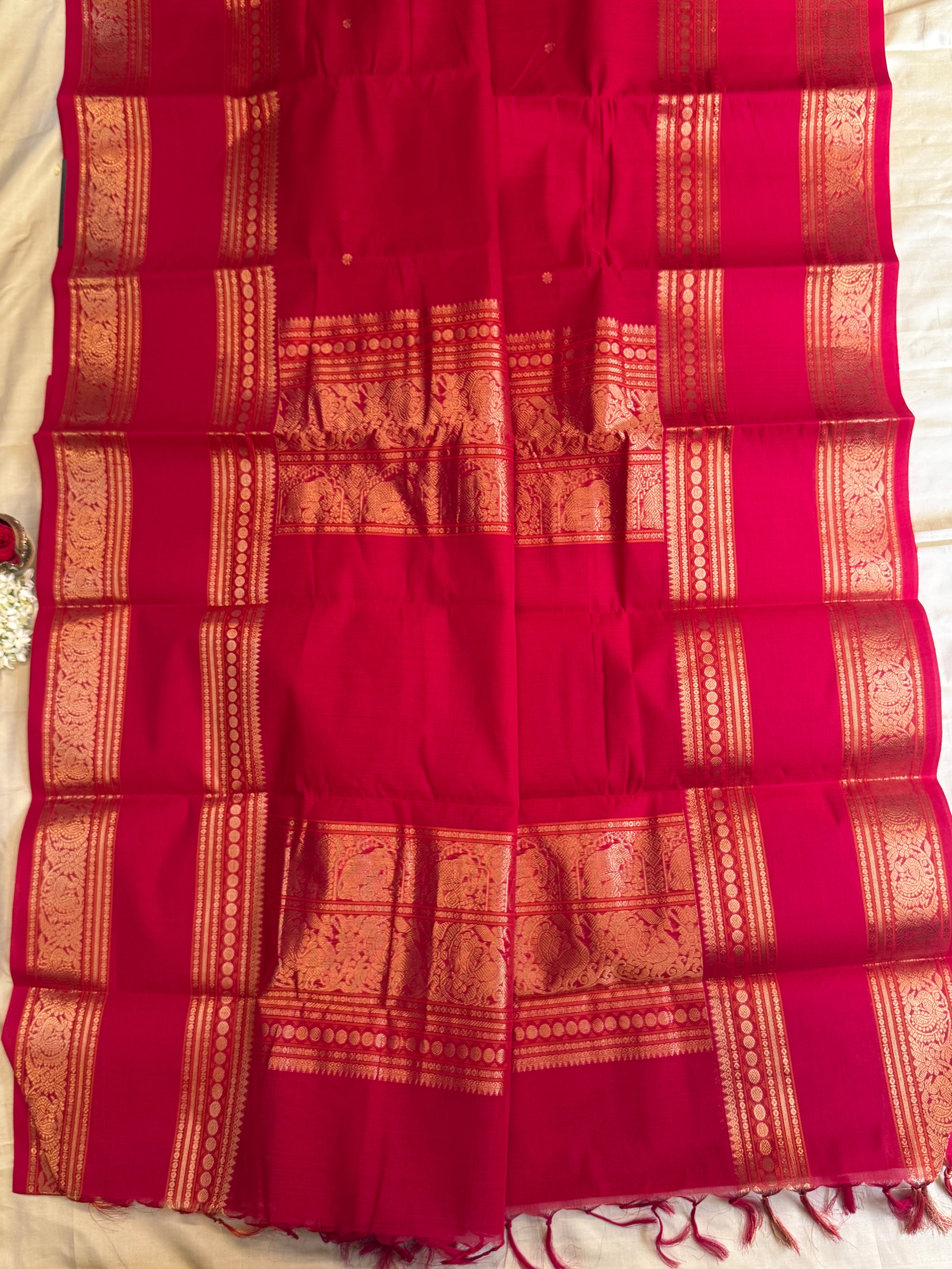 Reddish pink / Kanchi Cotton