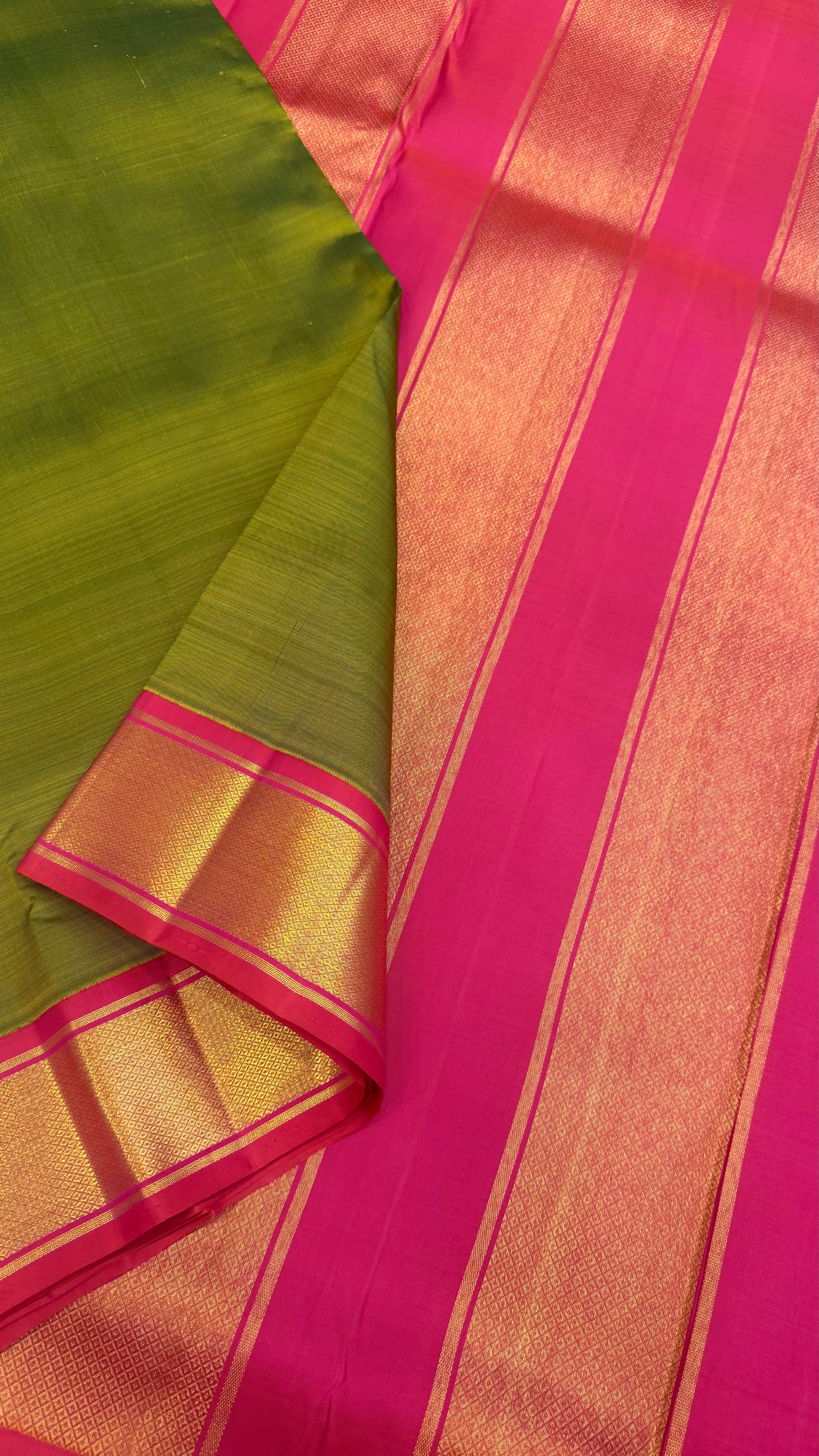 10 yards korvai Kanjipuram silk