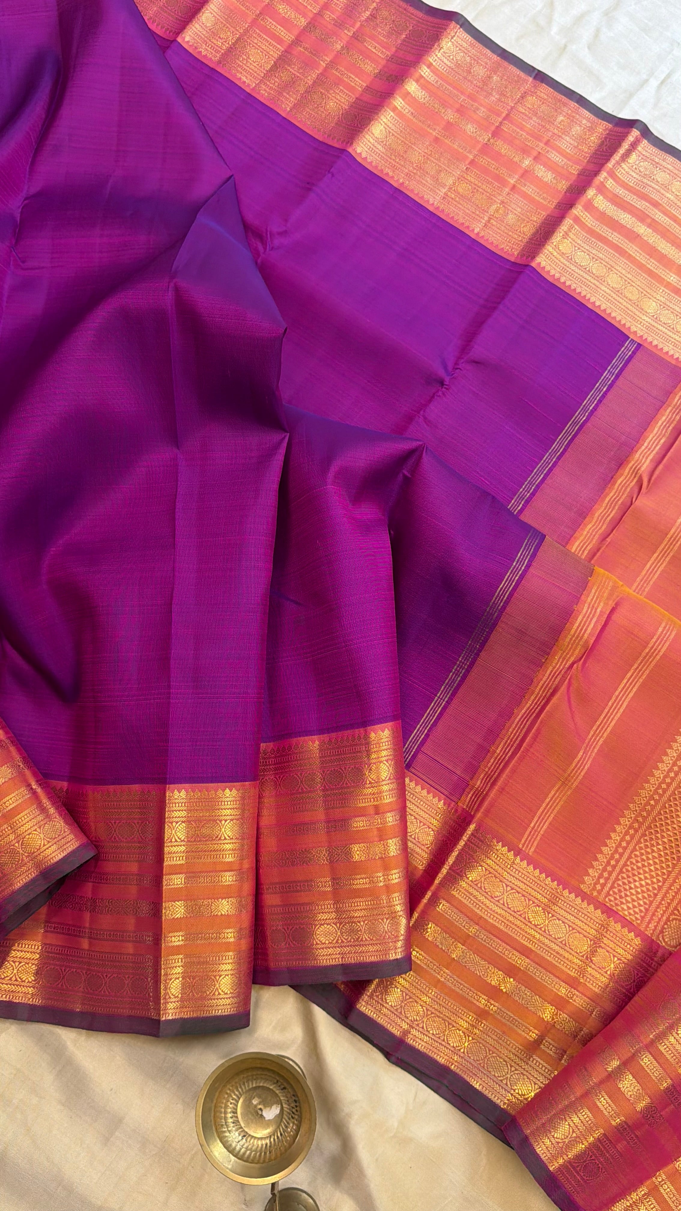 Purple varisapet / Kanjipuram silk
