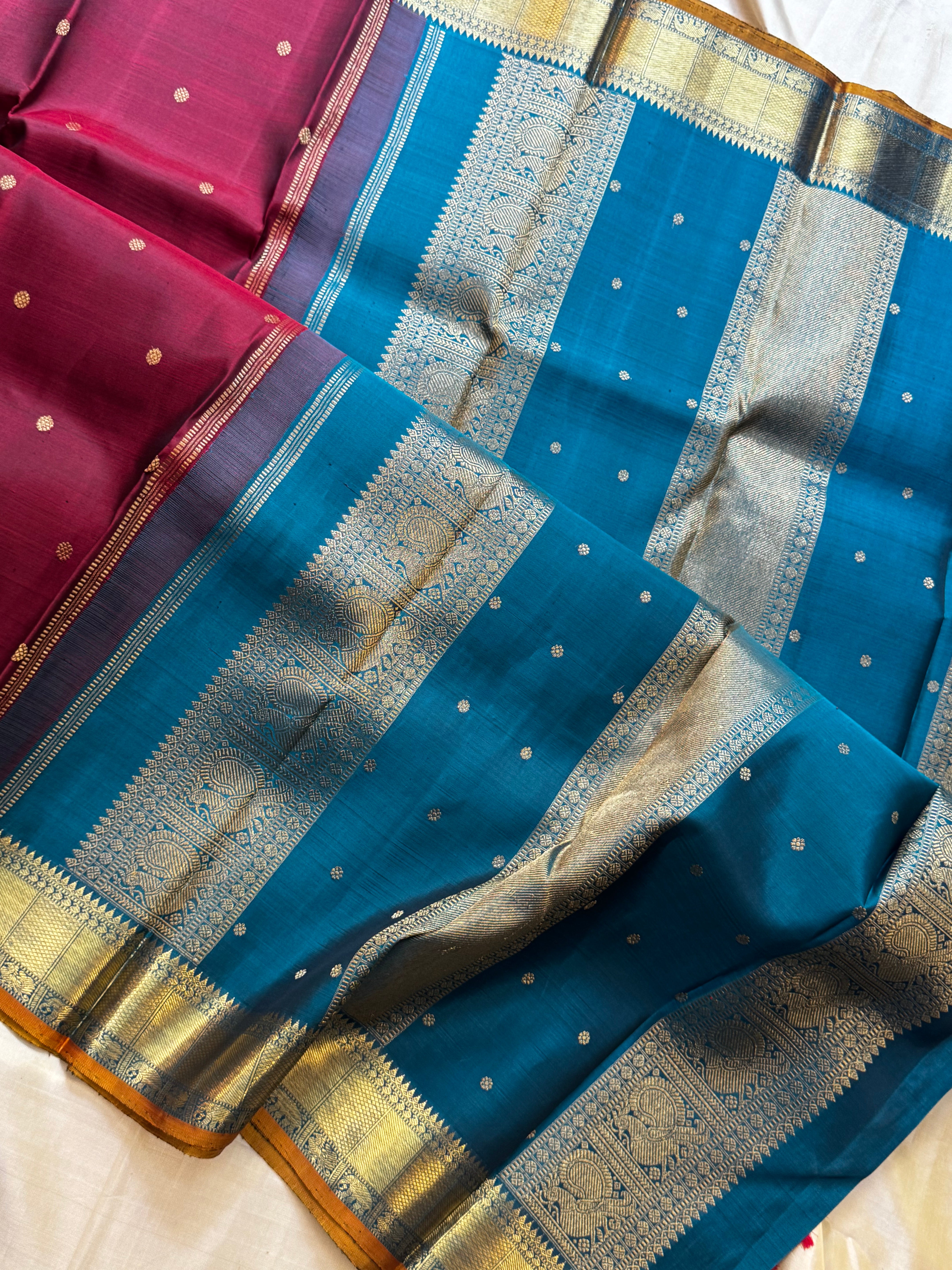 Swapnam:  Merron star Butta / kanjipuram silk