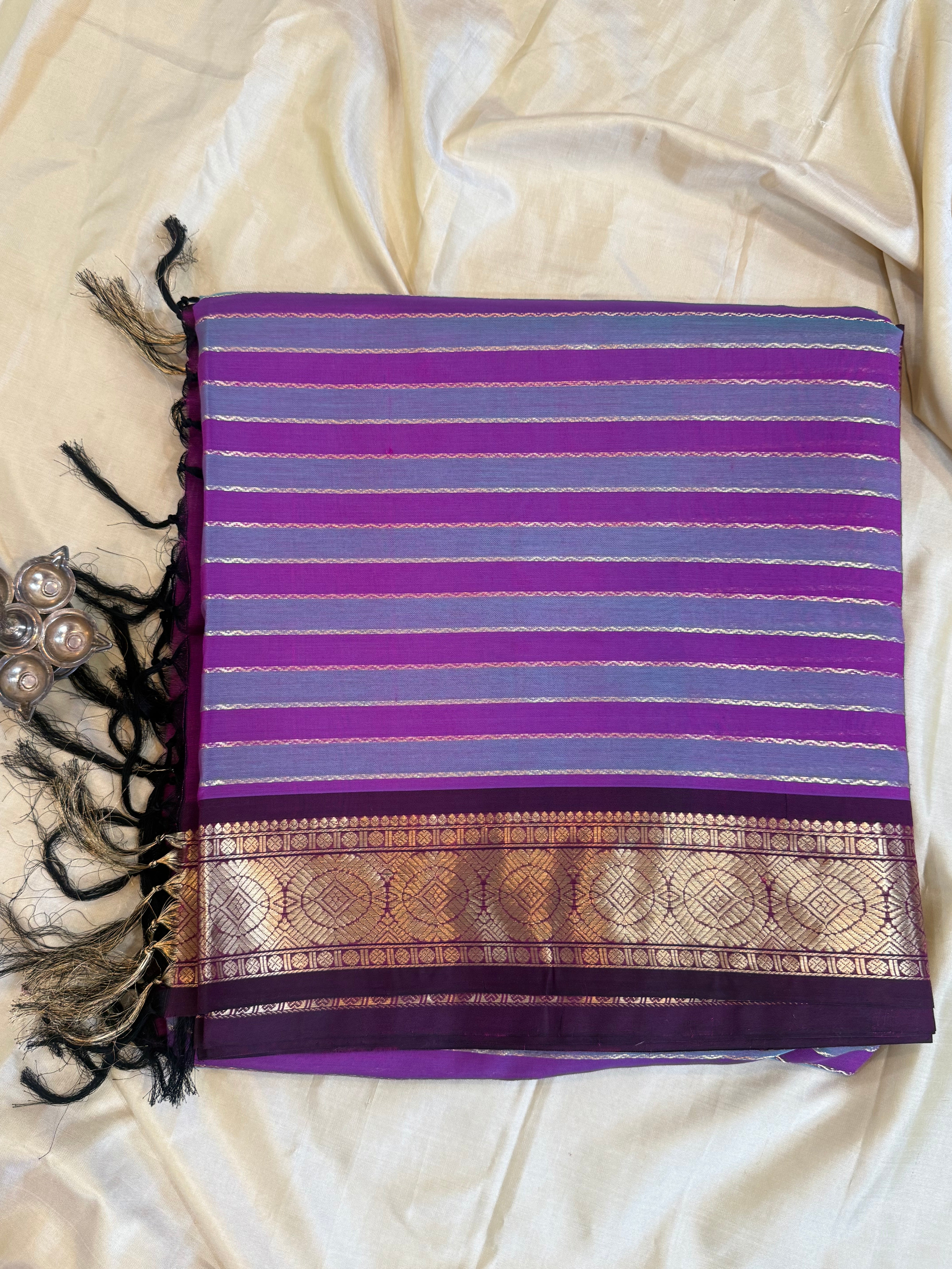 Traditional veldhari   mercidised premium silk cotton