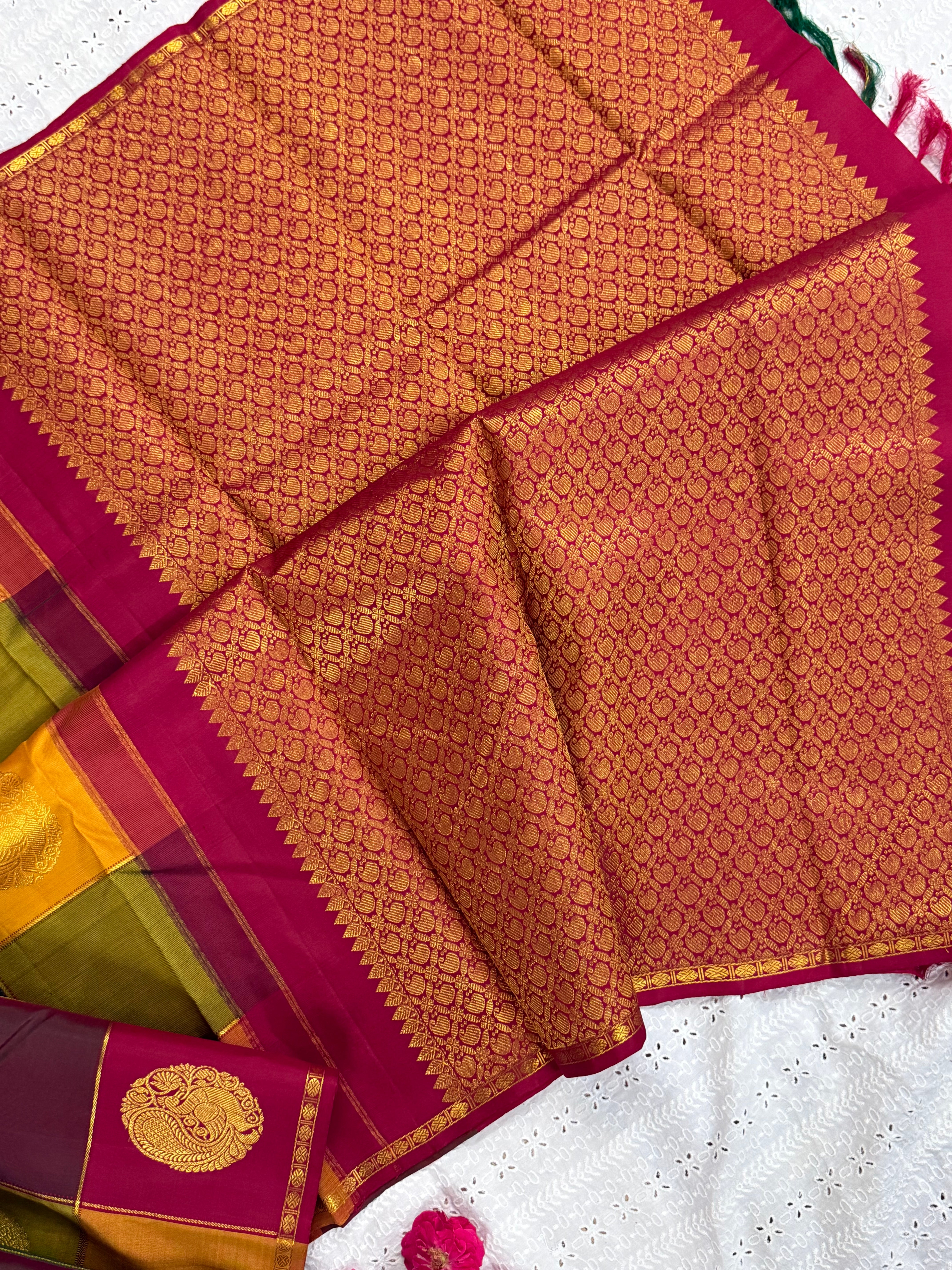 Paalum pazhamum checks/ Arani silk