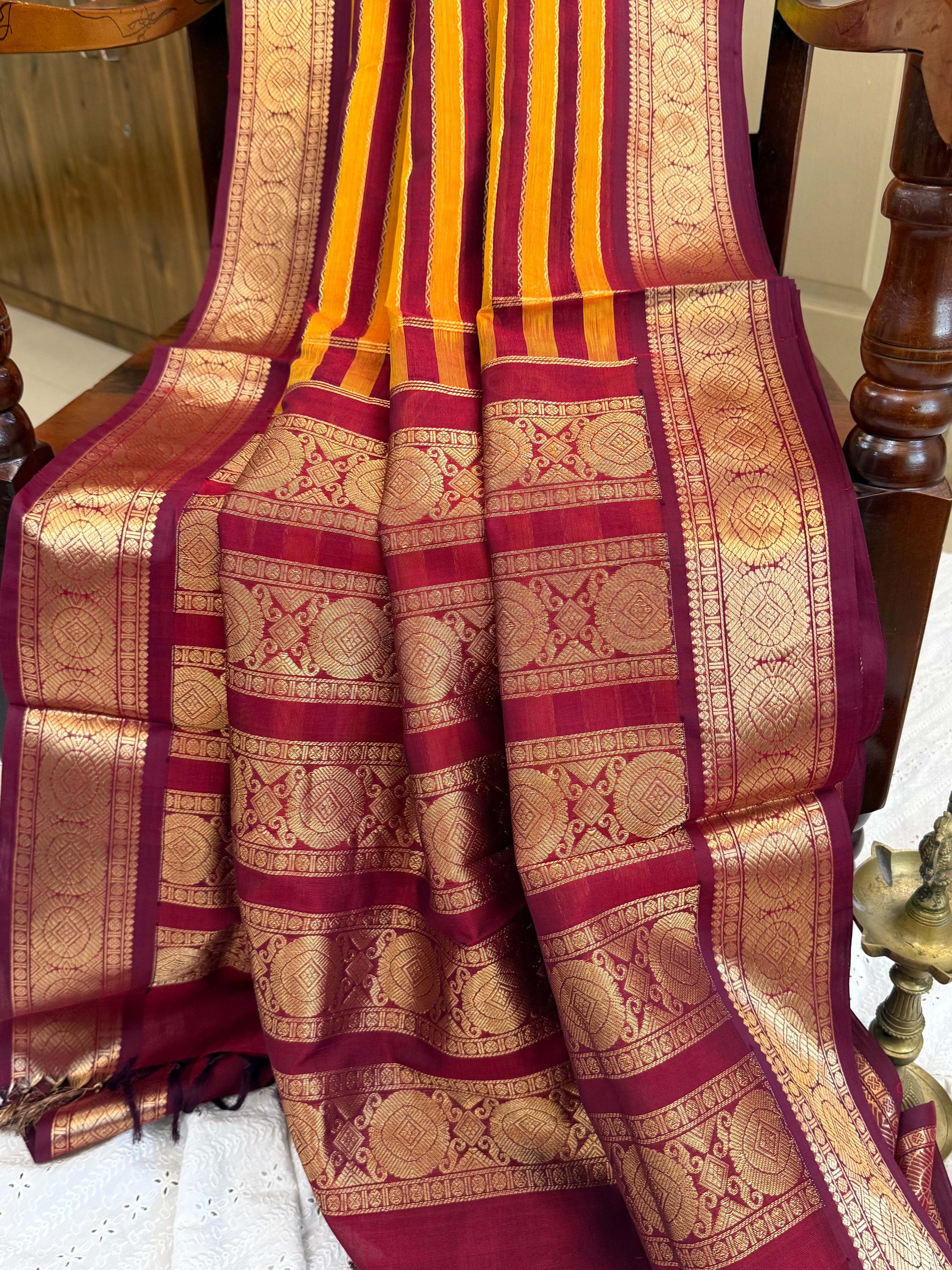 Veldhari Mustard and Araku / Premium Silk Cotton CL9744