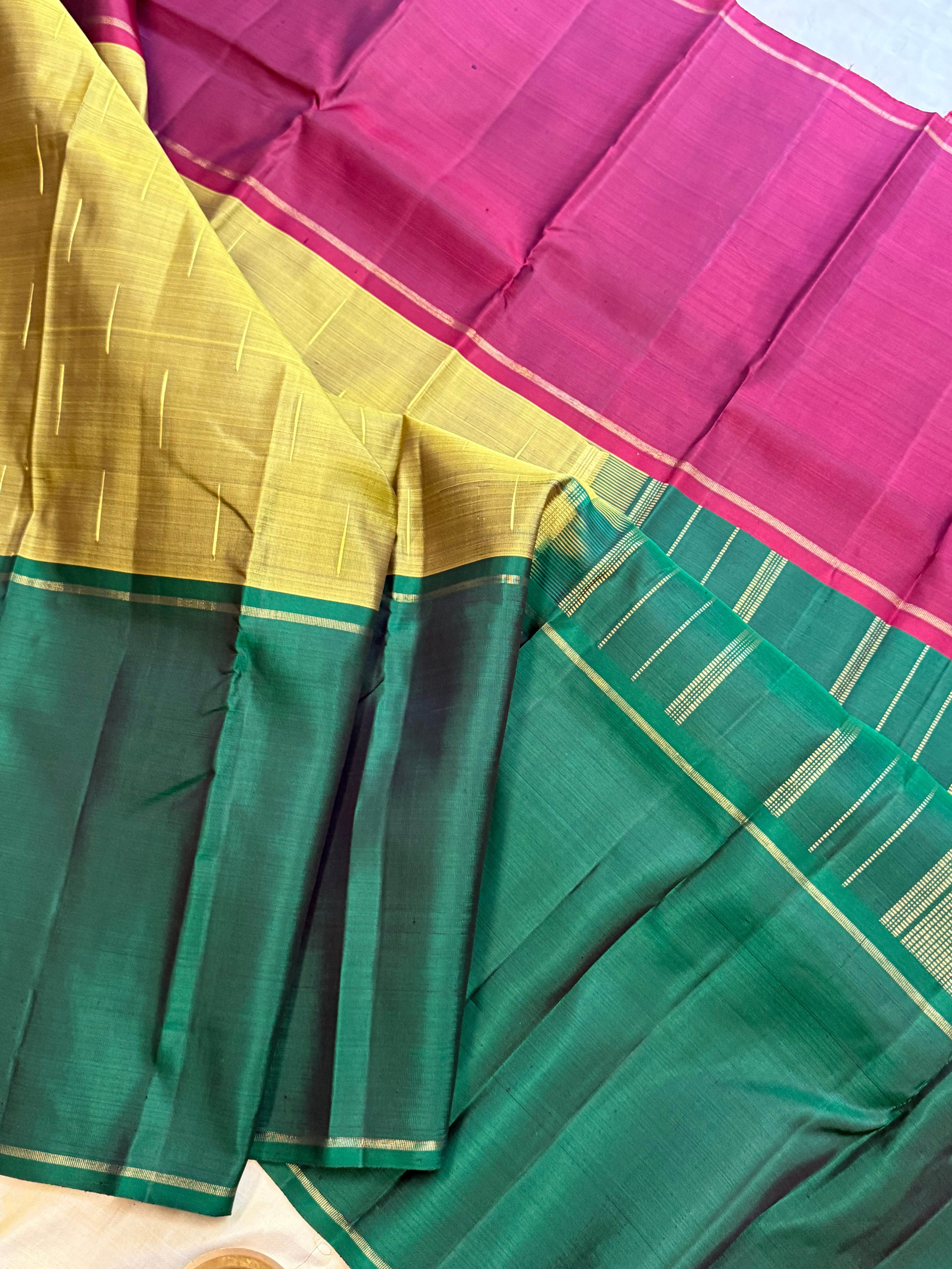 Mubbagam ganga jamuna border/ Kanjipuram silk