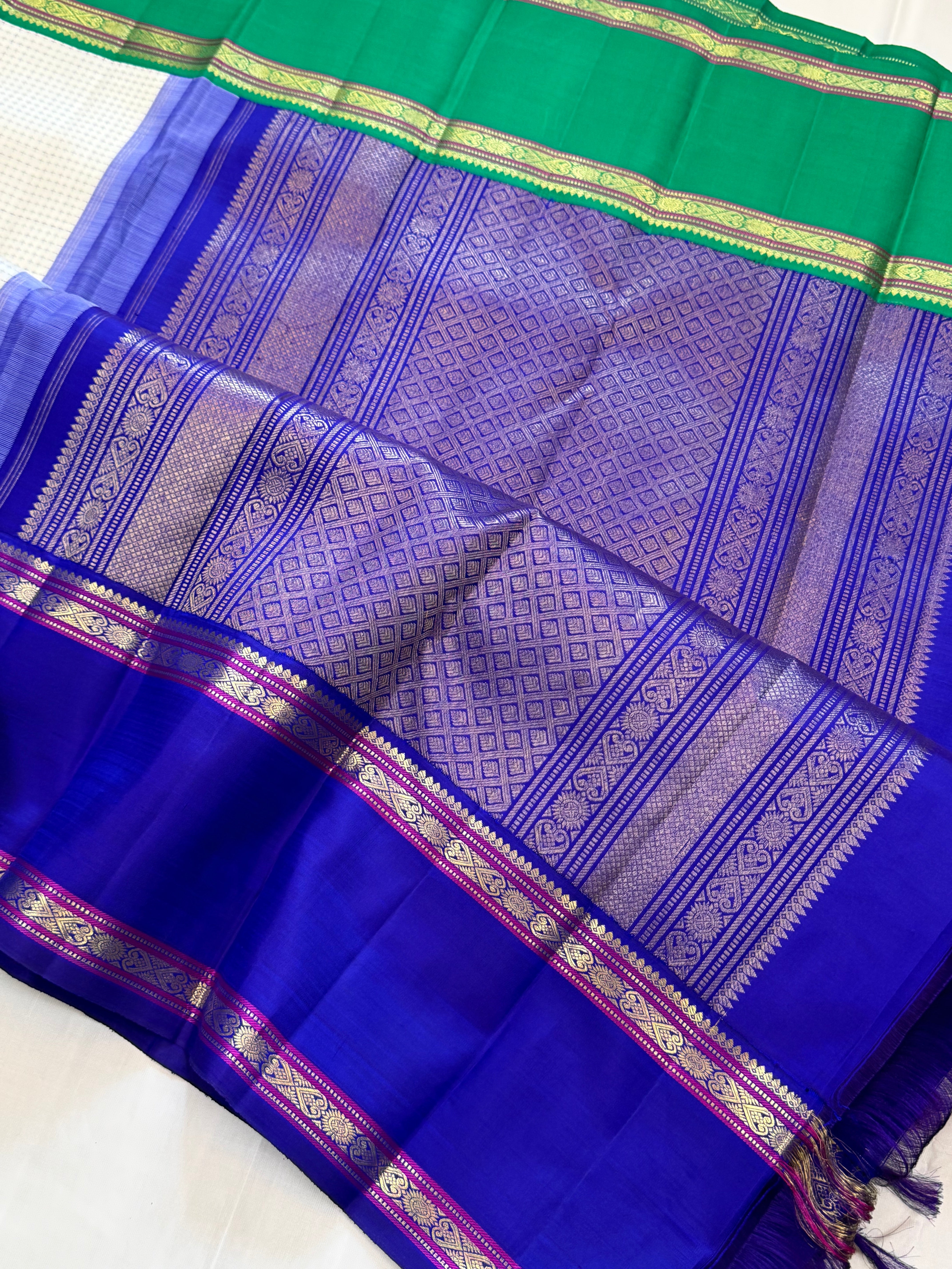 Plus Butta  Kai Korvai Ganga Jamuna / kanjipuram silk CLSA11074