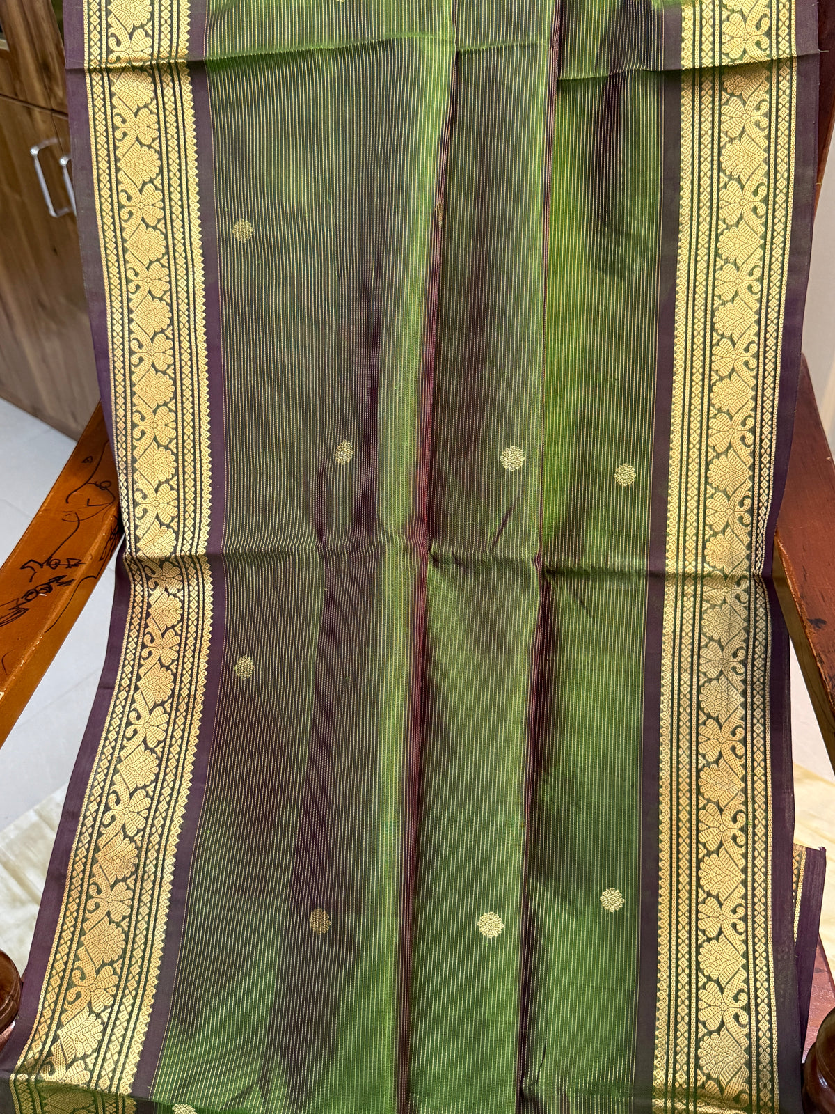 Premium silk cotton with vairaoosi Zari butta /clsa 12379