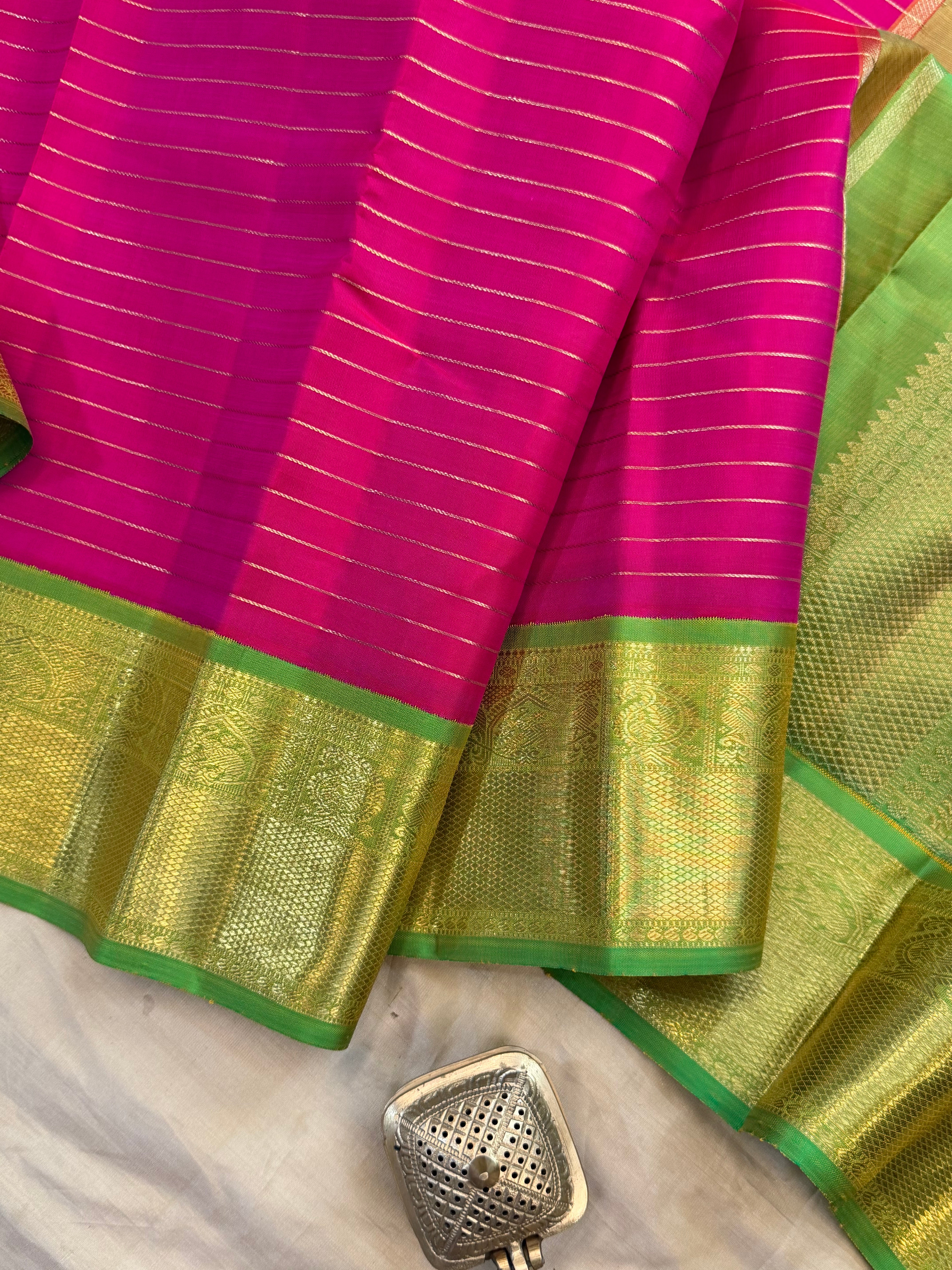Veldhari Korvai / pure Kanjipuram silk