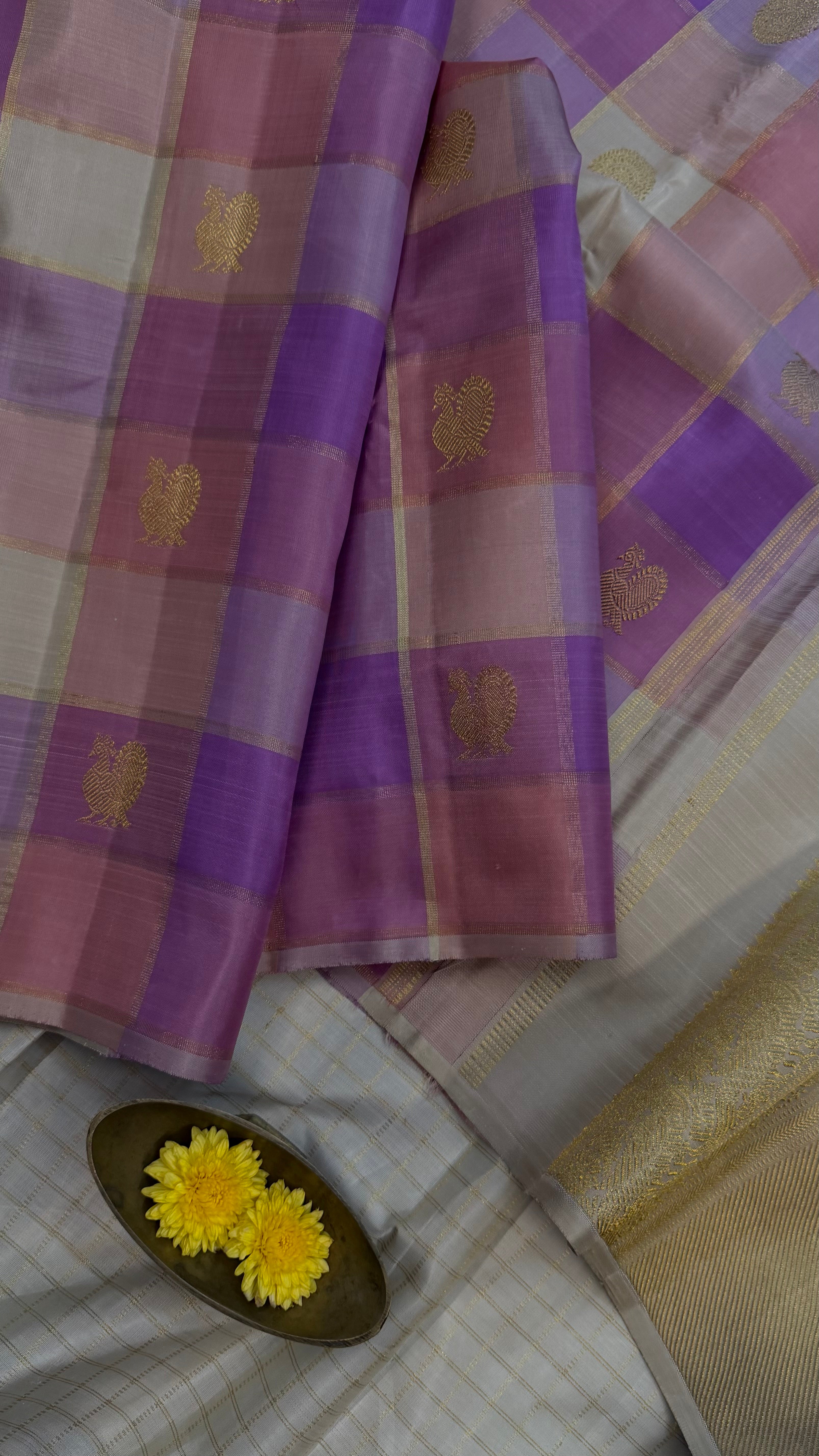 Paalum Pazhamum Kattam Kanjipuram silk