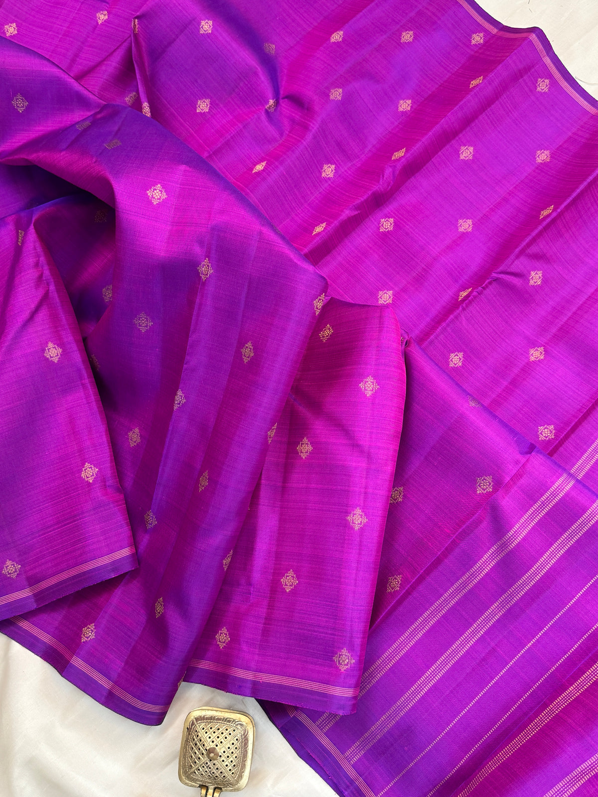 Majenta body Zari Butta/ kanjipuram silk saree clsa 12357