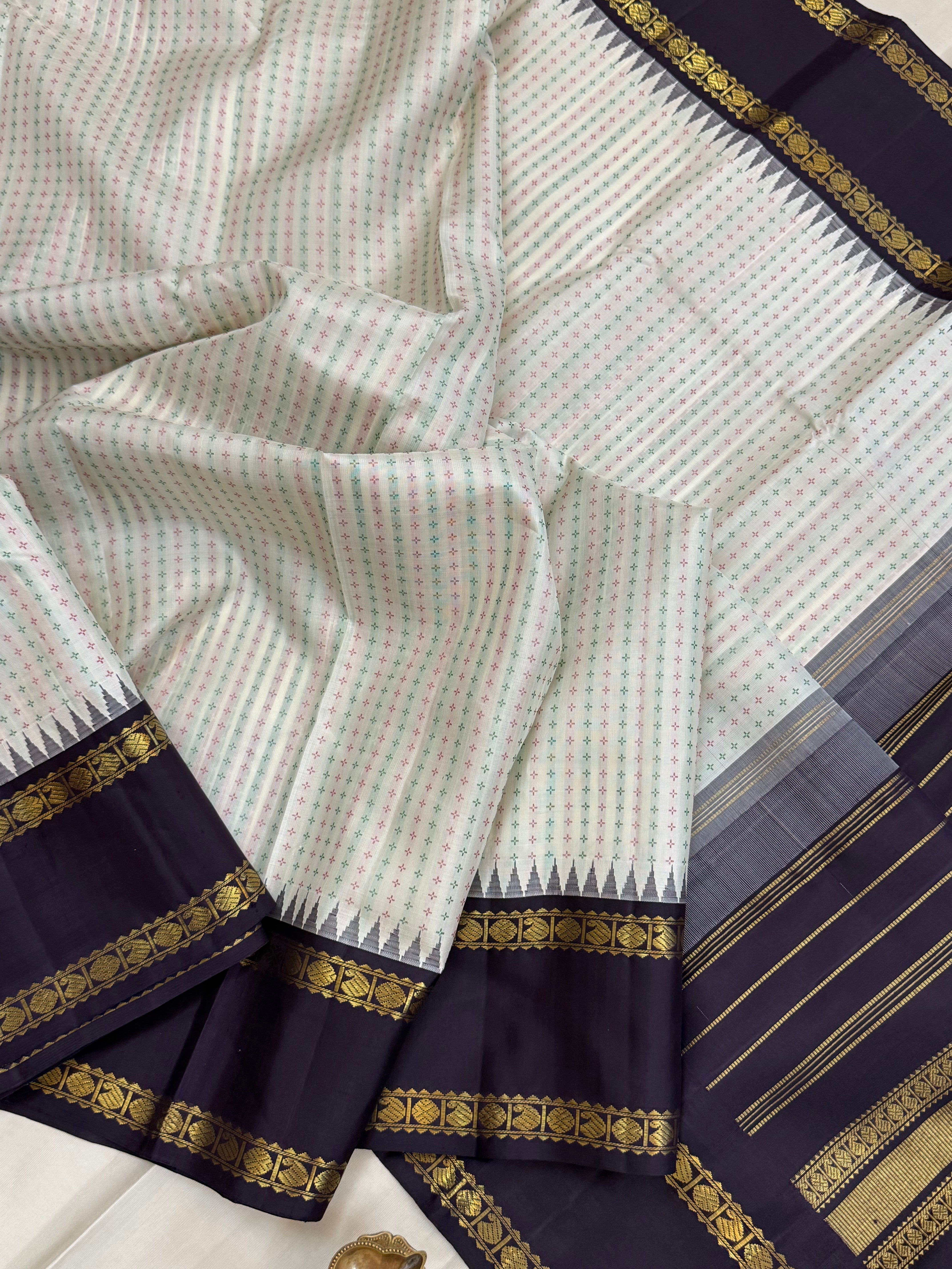 Plus Butta small temple with Korvai / kanjipuram silk saree clsa 9929