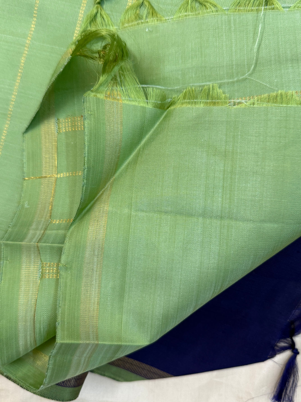 Raindrops border less pure Zari/Kanjipuram silk saree clsa 12801