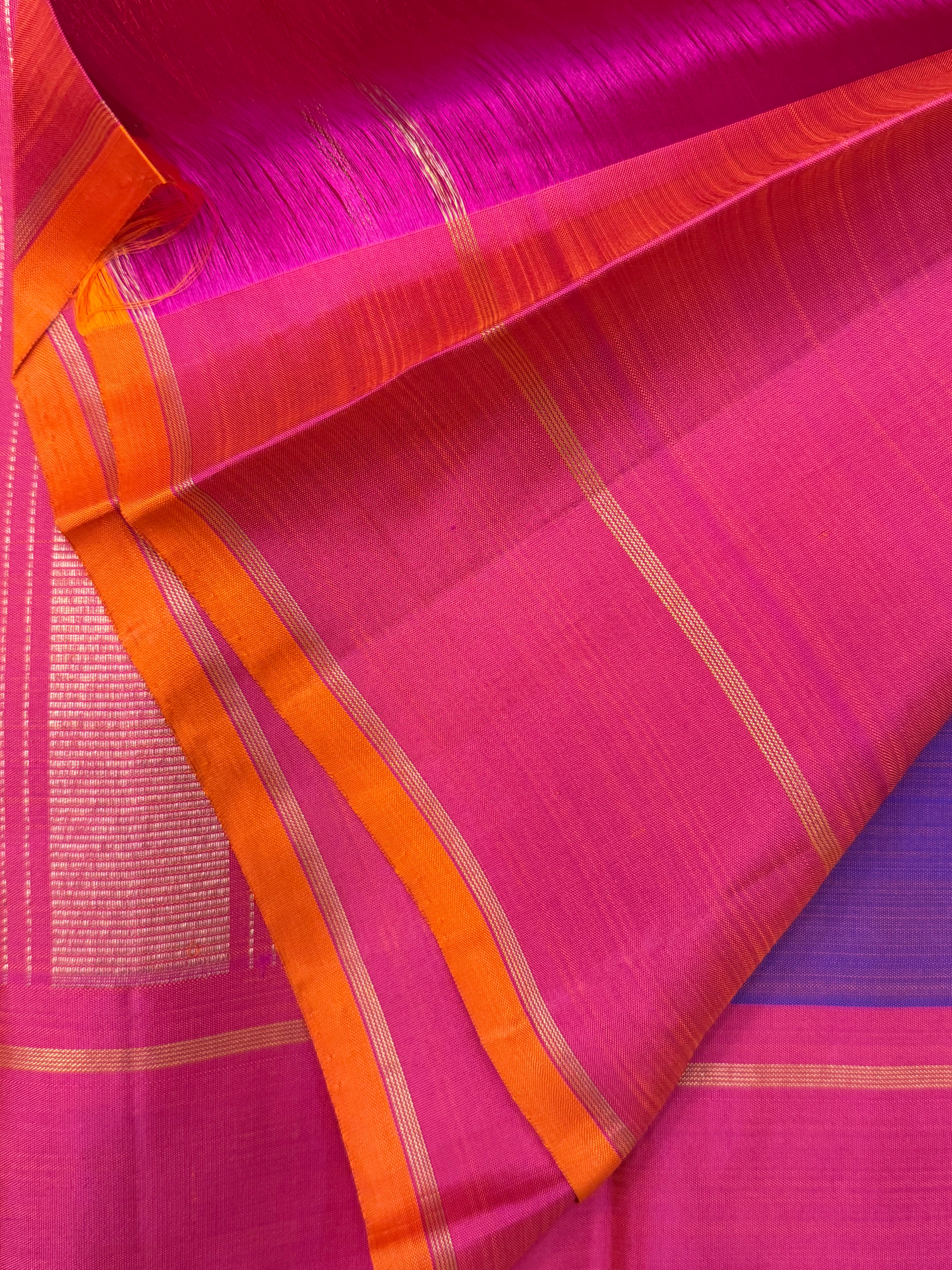 Kalyani : purple shot pink / Kanjipuram silk