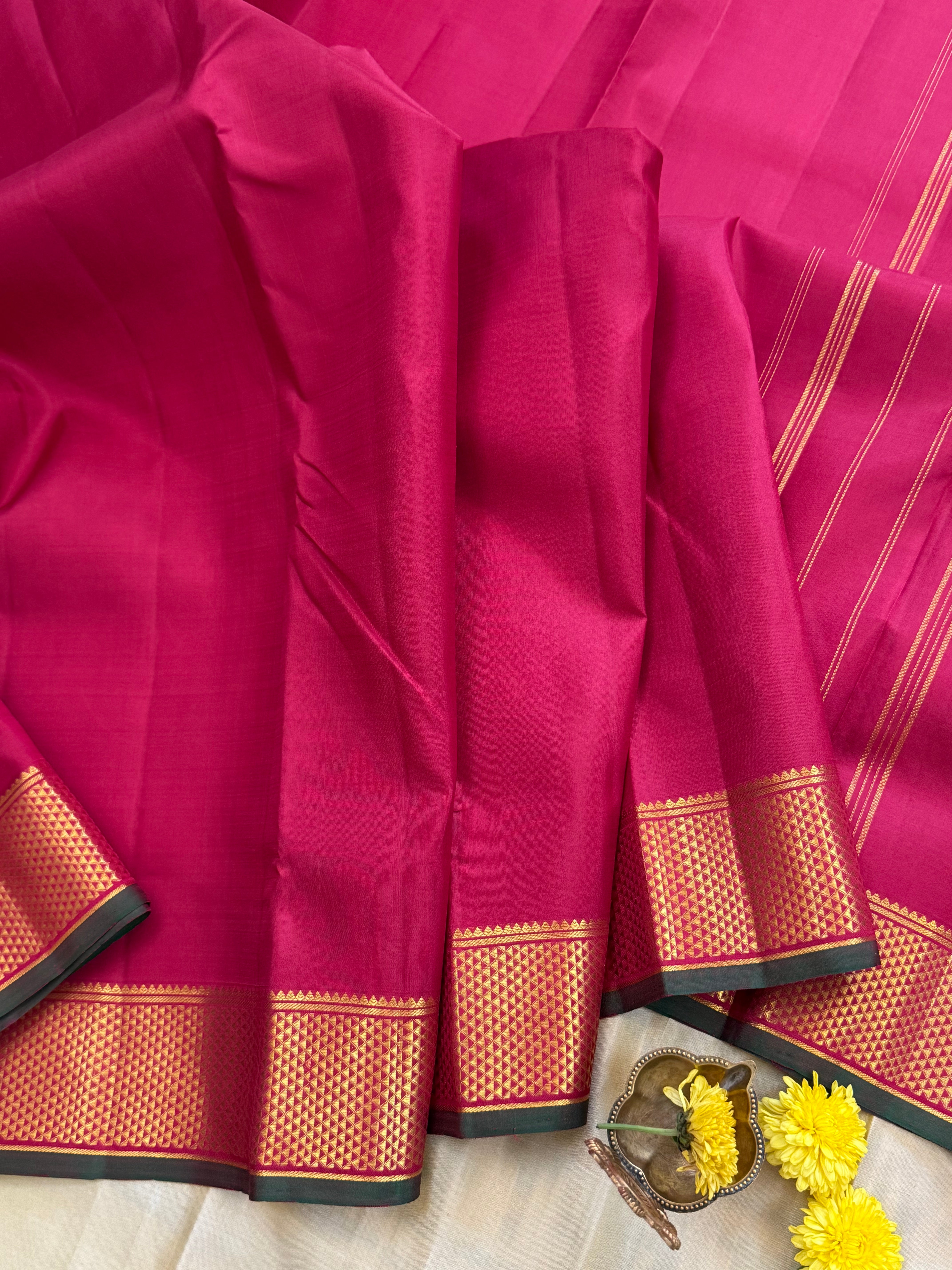 10 YARDS GETTI BORDER / KANJIPURAM SILK SAREE CLSA 8996