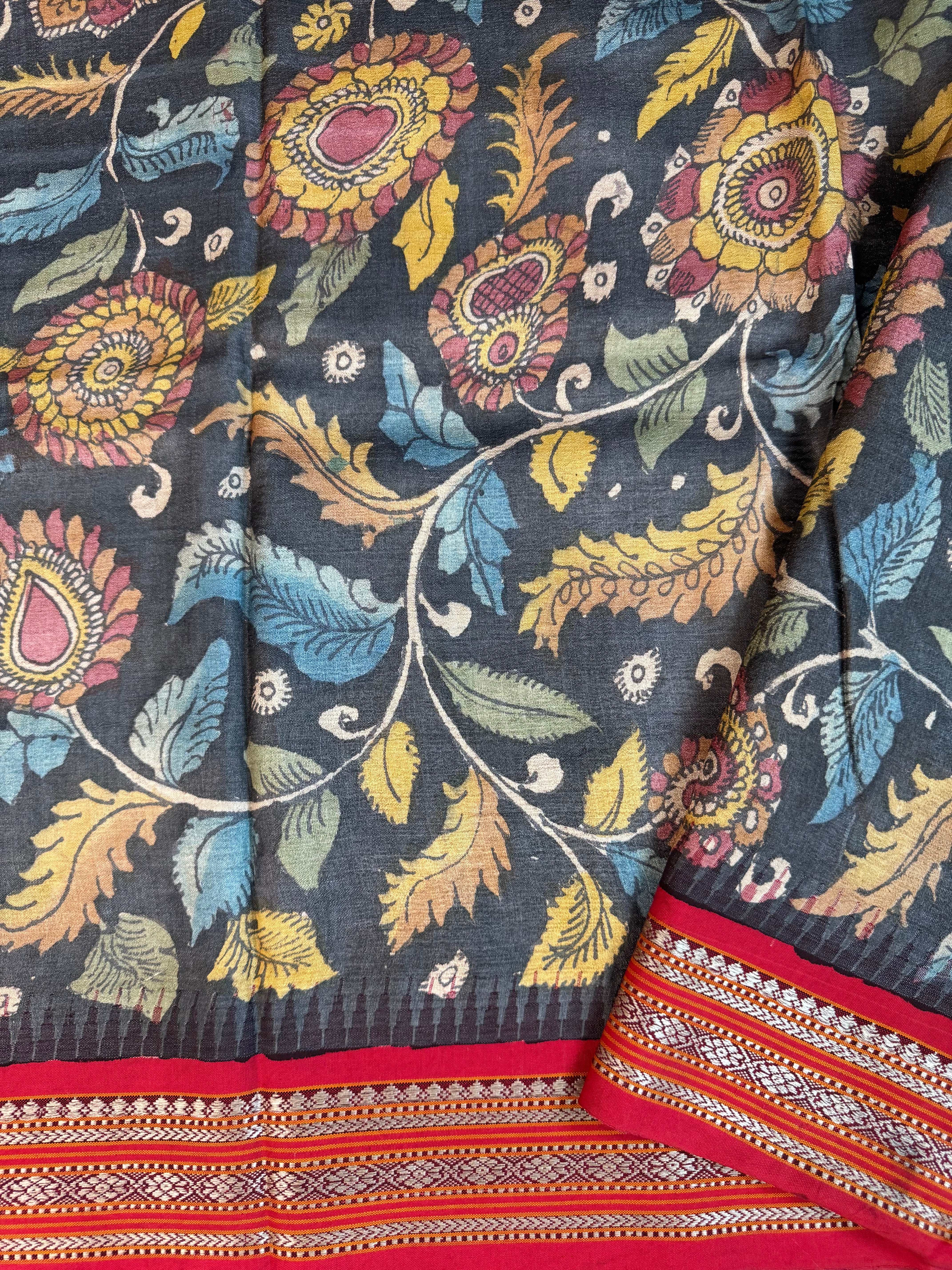 Pen kalamkari Vidharba Tussar4632