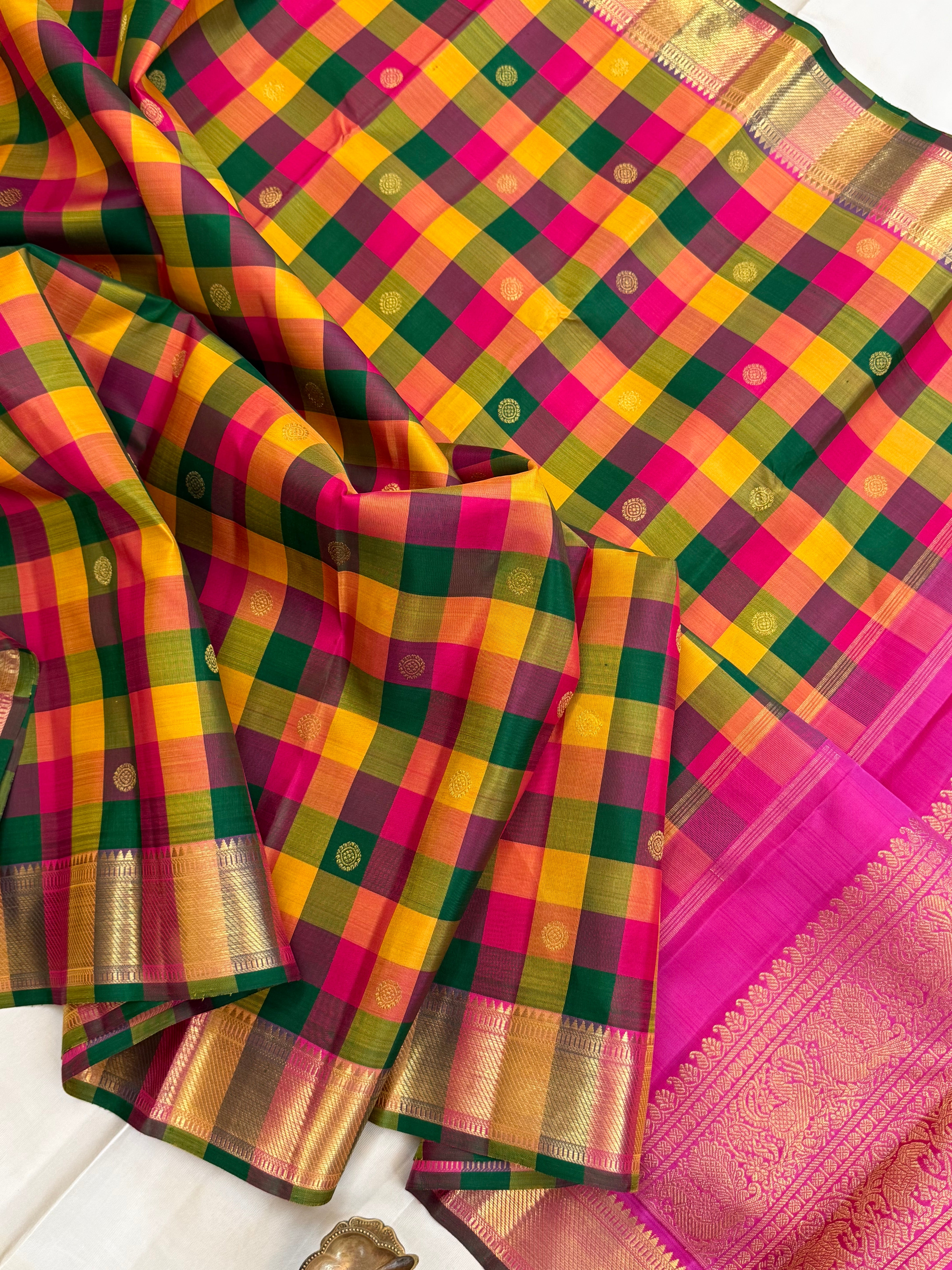 Paalum Pazhamum Kattam/ kanjipuram silk saree CLSA 10982
