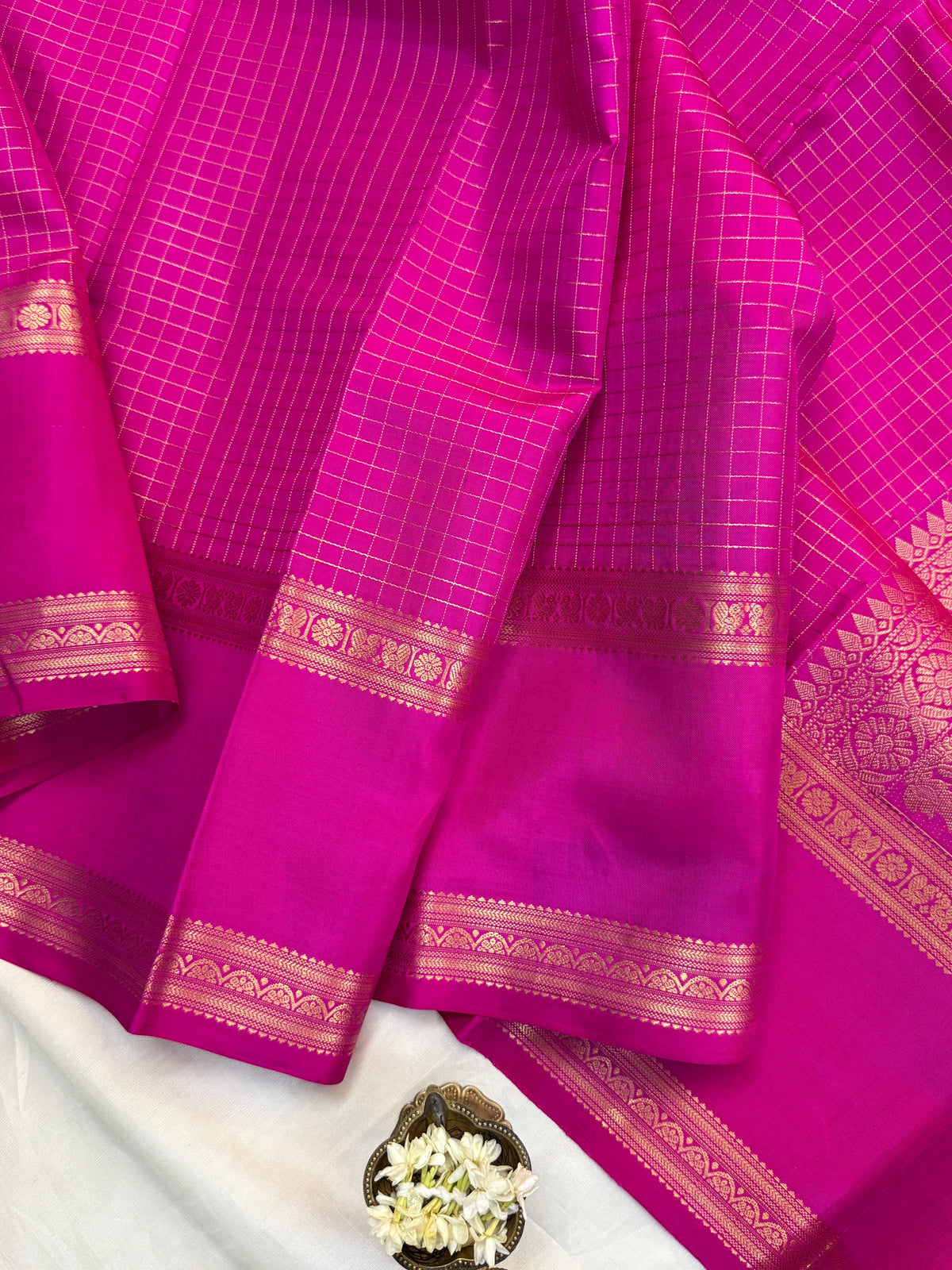 festivel edit _special edition_Rani pink and body Zari kattam/ silk saree clsa 12404