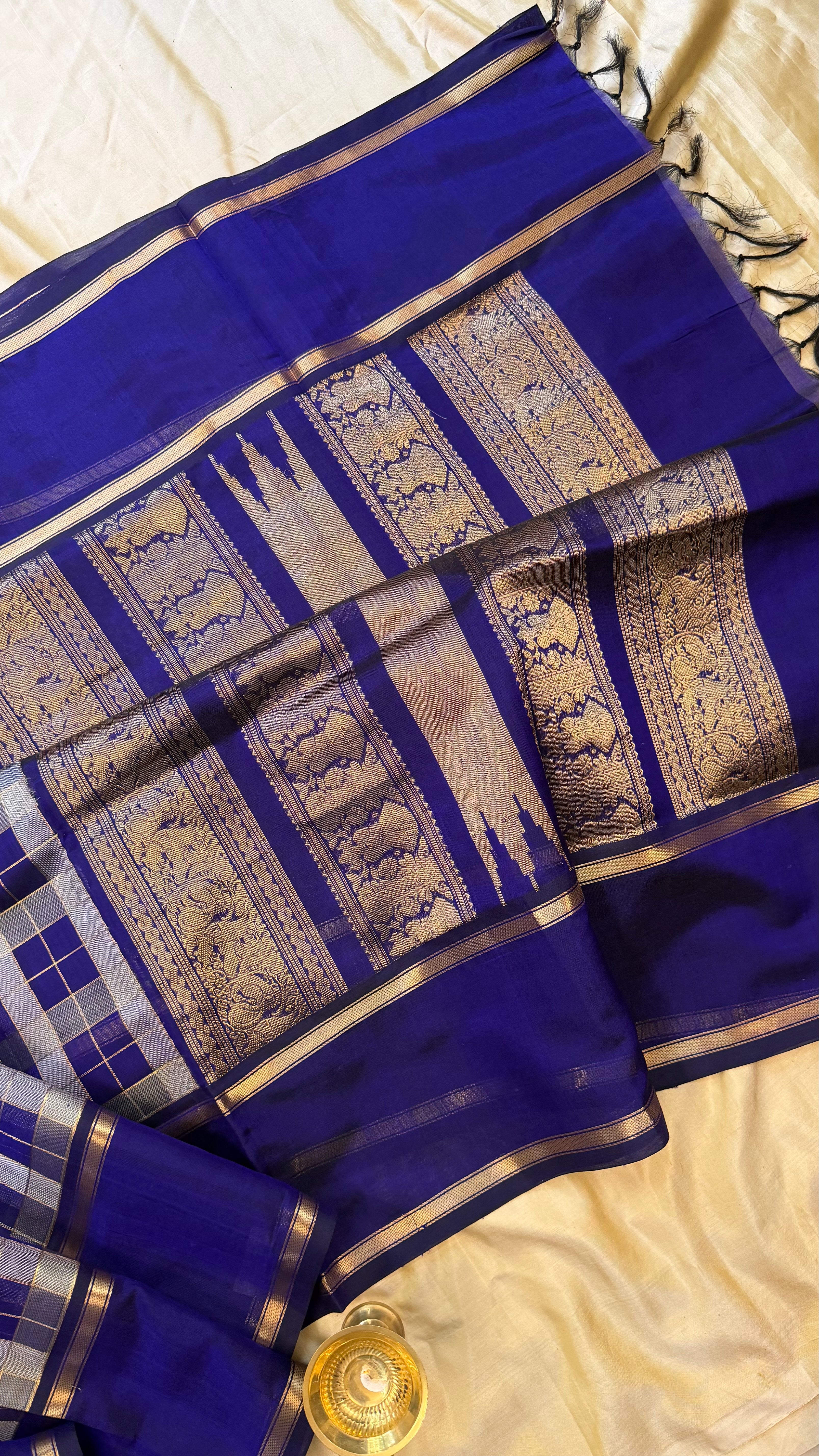 Purple Chettinad kattam/ Silk Cotton