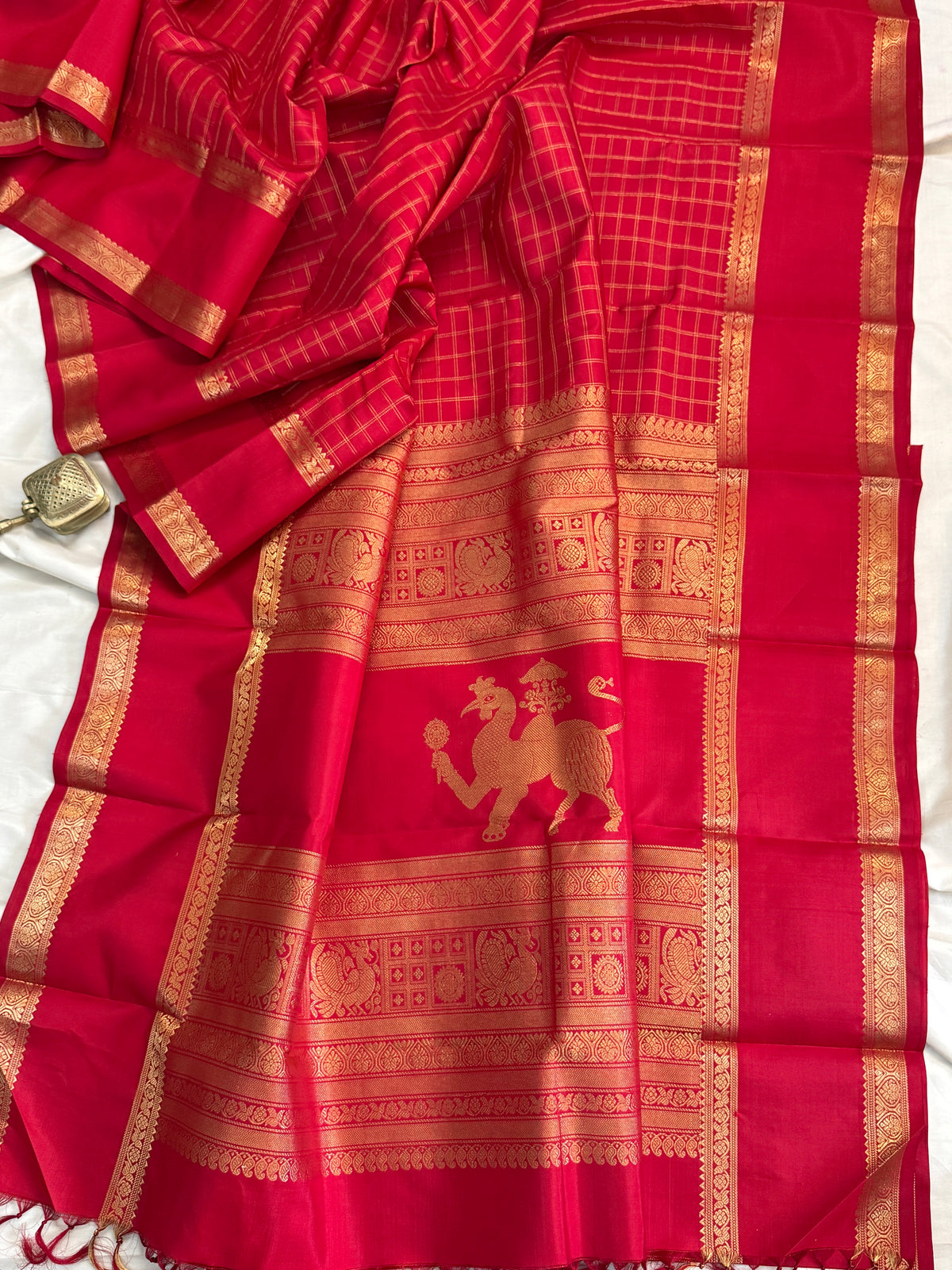 special edition- unique pallu and body zari kattam pure silk sarees clsa 12546