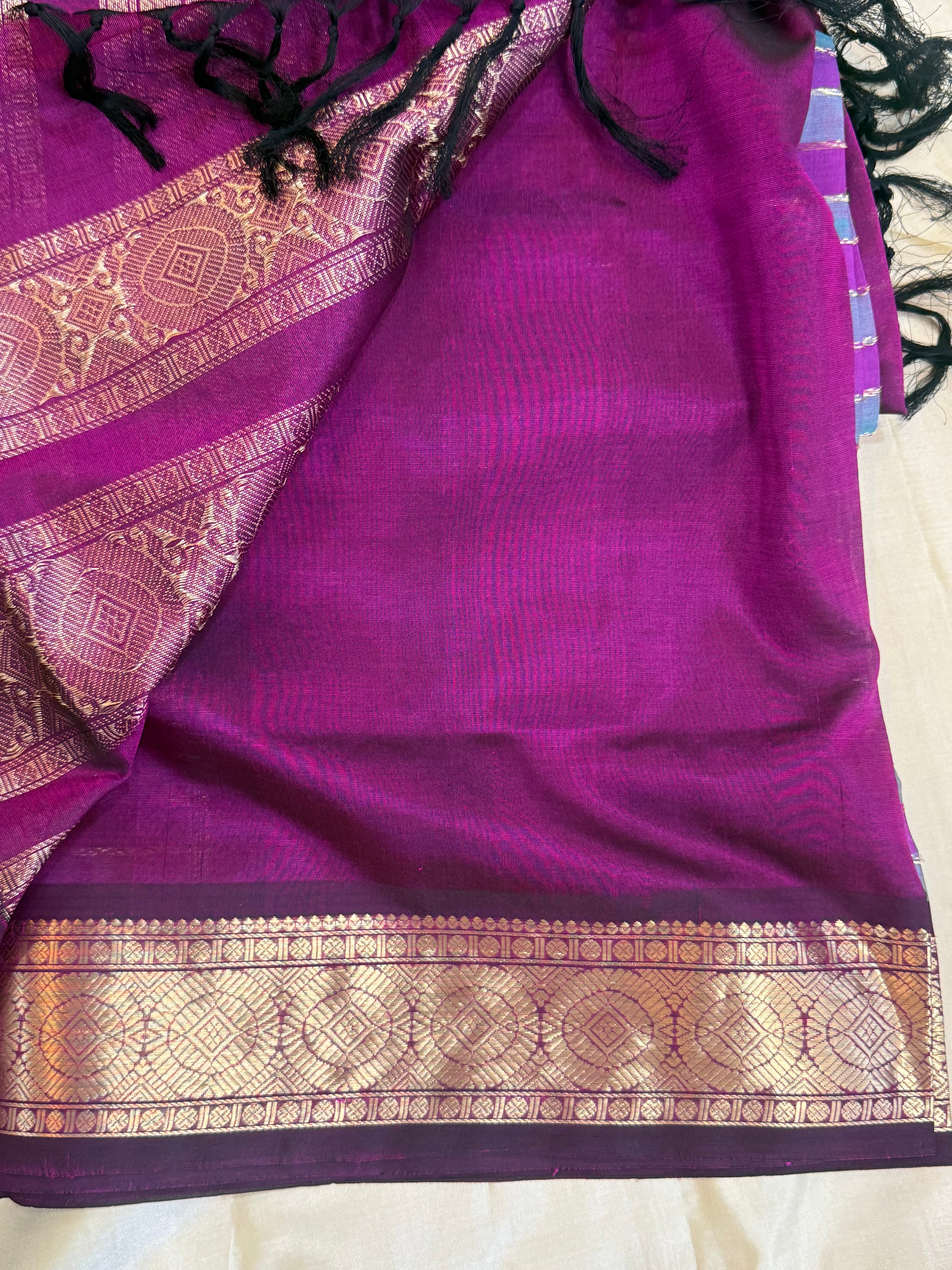 Traditional veldhari   mercidised premium silk cotton