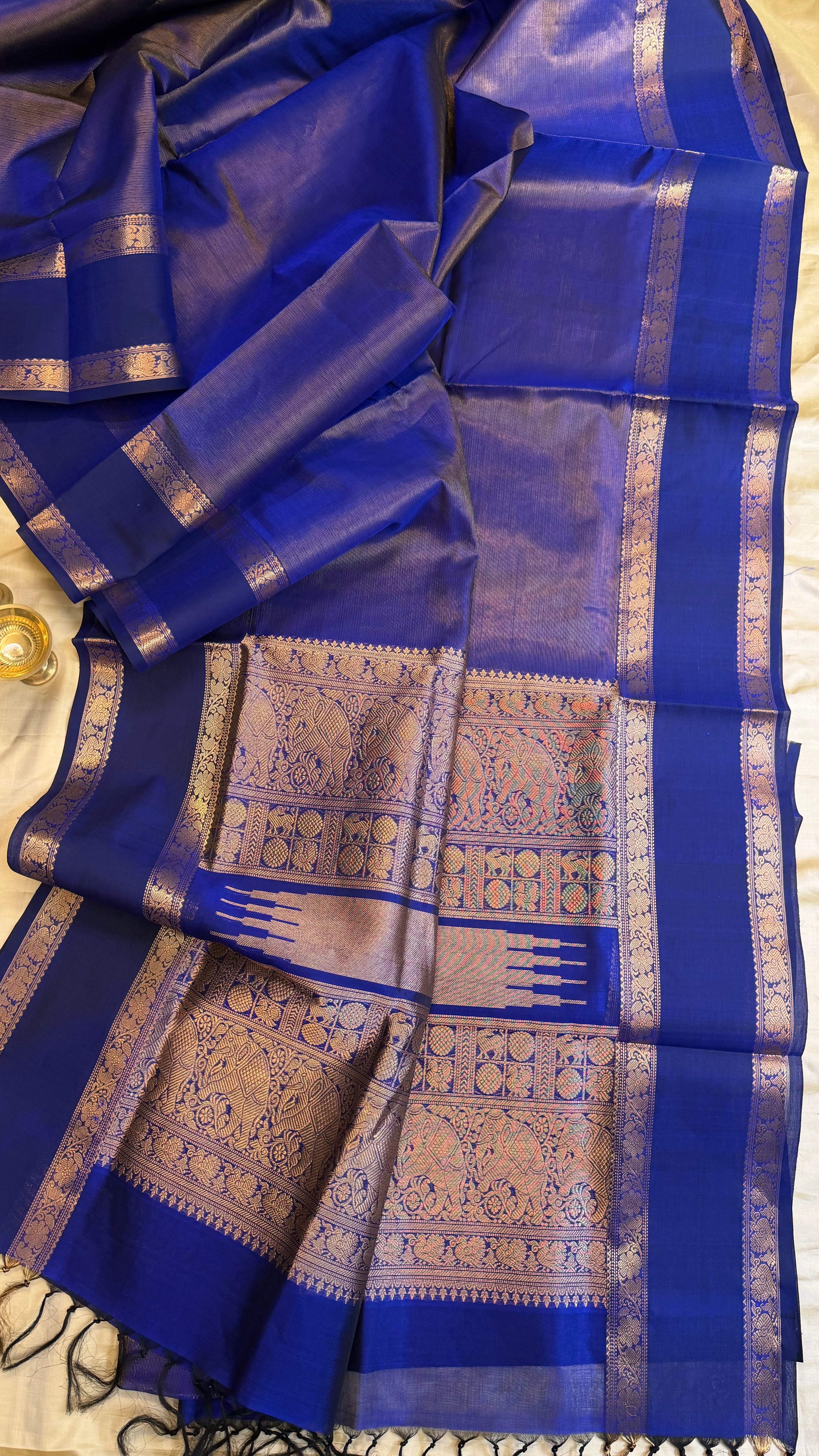 Ms blue vairaoosi/ Premium Silk Cotton
