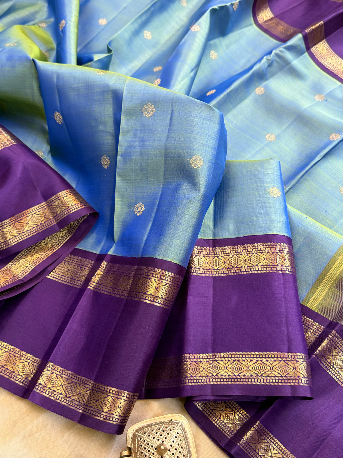 Mayilkazhuthu with Retta pet Korvai / kanjipuram silk sarees CLSA 10131