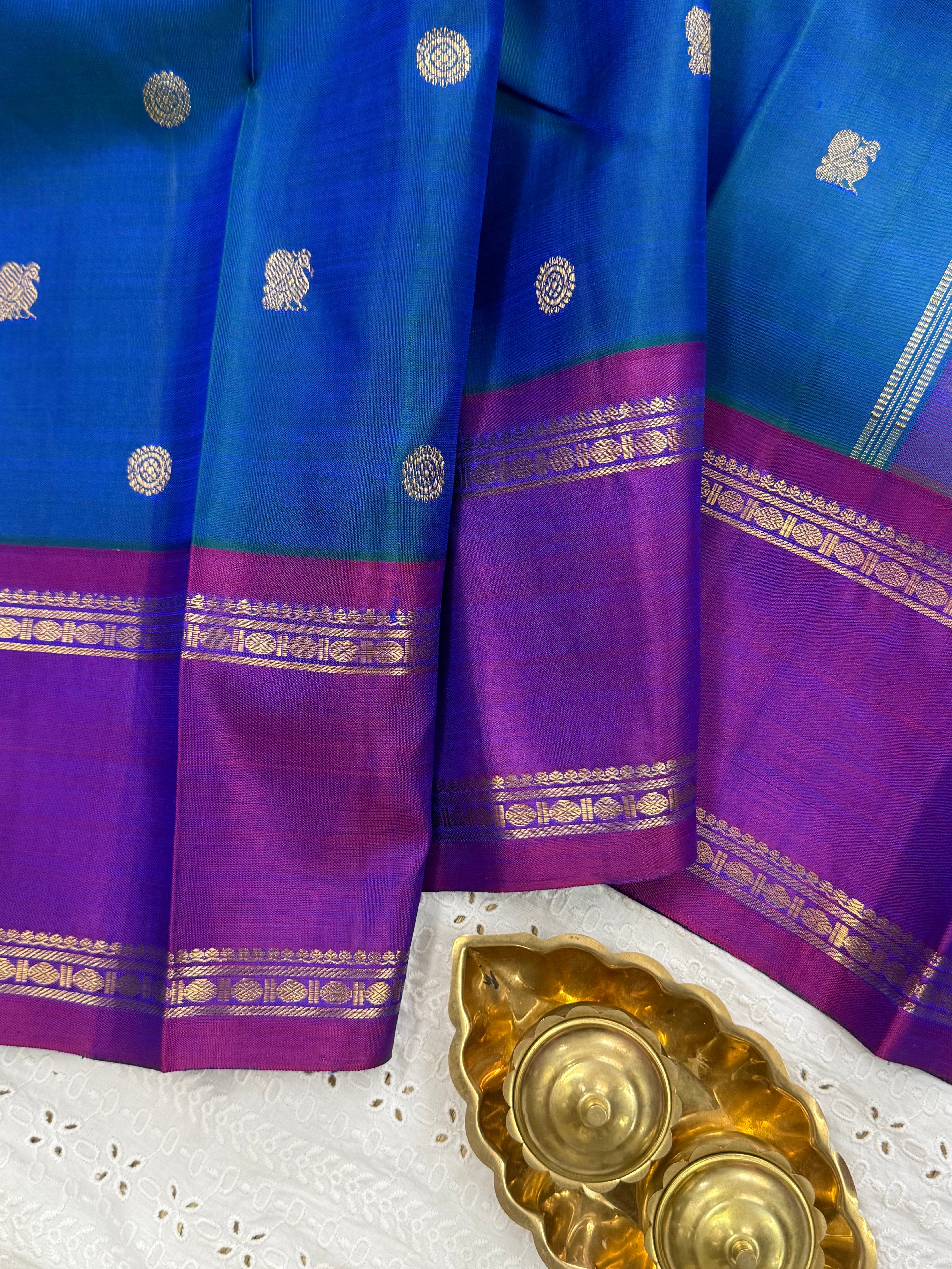 MAYIKAZHUTHU RETTAPET/KANJIPURAM SILK SAREE