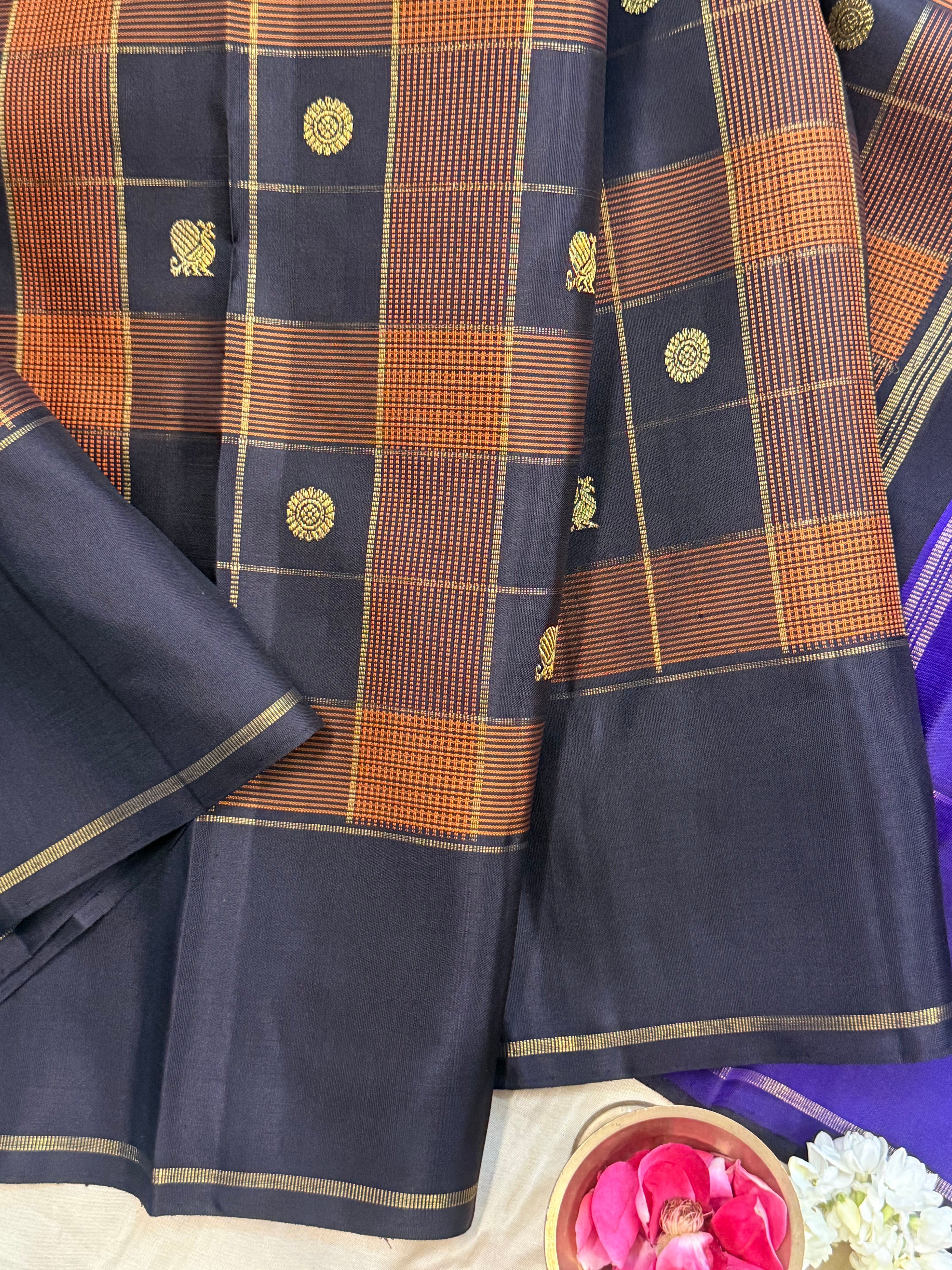 Chettinad kattam Butta / Kanjipuram silk